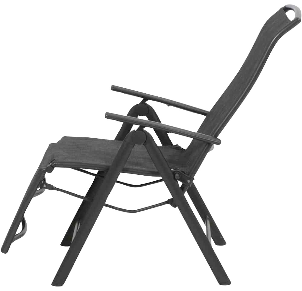 Siena Garden Gartensessel »Livorno SET 4x Relax anthrazit«, (Set, 4 St.)