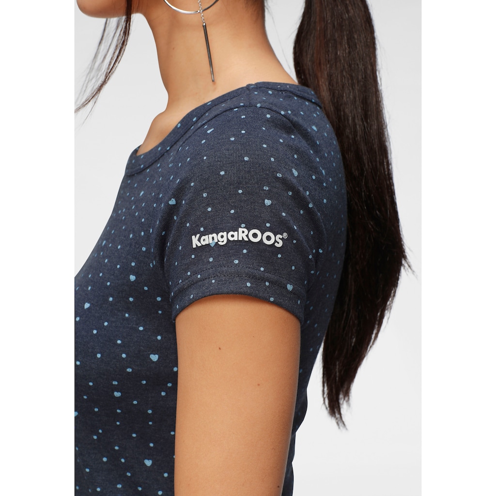KangaROOS T-Shirt, im Allover- oder mit Front-Druck