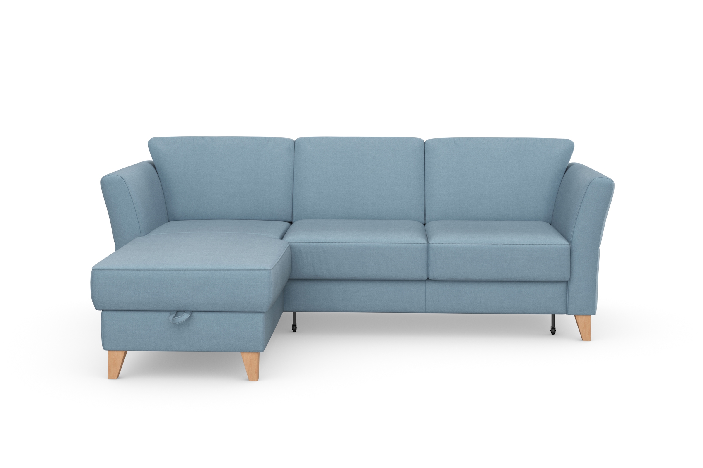 sit&more Ecksofa »Visby L-Form«, Wahlweise mit Bettfunktion und Bettkasten, günstig online kaufen