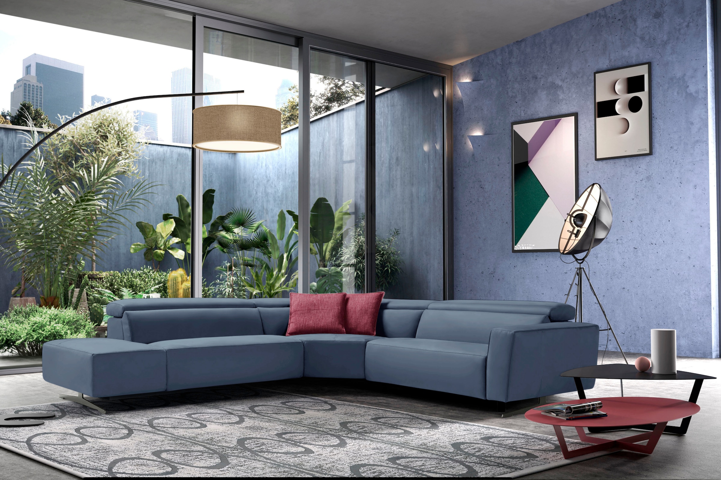 Egoitaliano Ecksofa »Stefanie-e, Designsofa der Extraklasse, bequem mit hoh günstig online kaufen