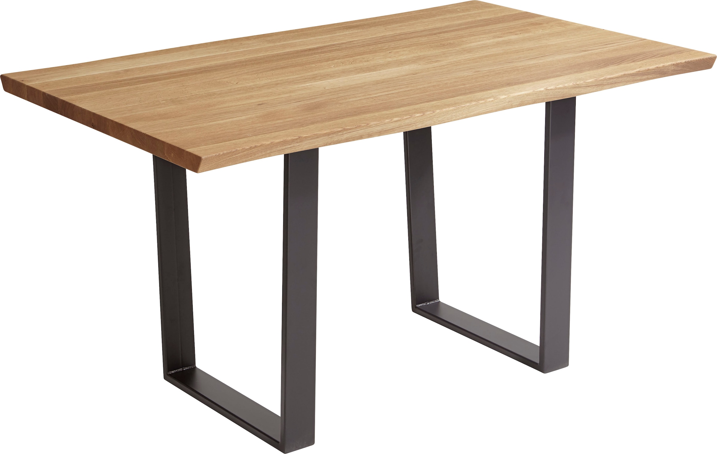 massivline&more Baumkantentisch »Oviedo 4«, Massivholztischplatte mit Baumk günstig online kaufen