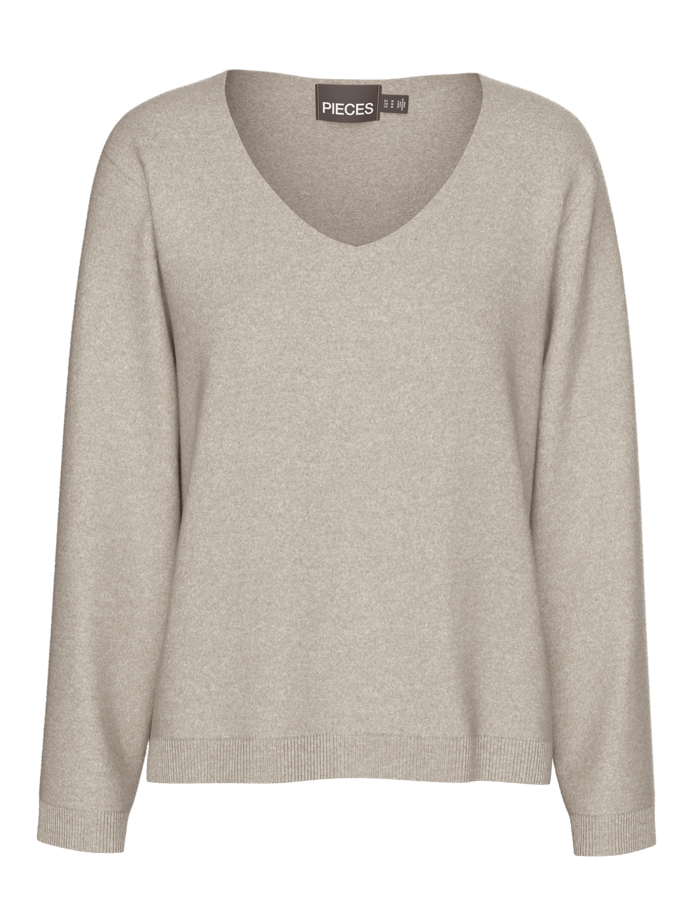 pieces V-Ausschnitt-Pullover »PCBREE LS V-NECK KNIT NOOS BC«