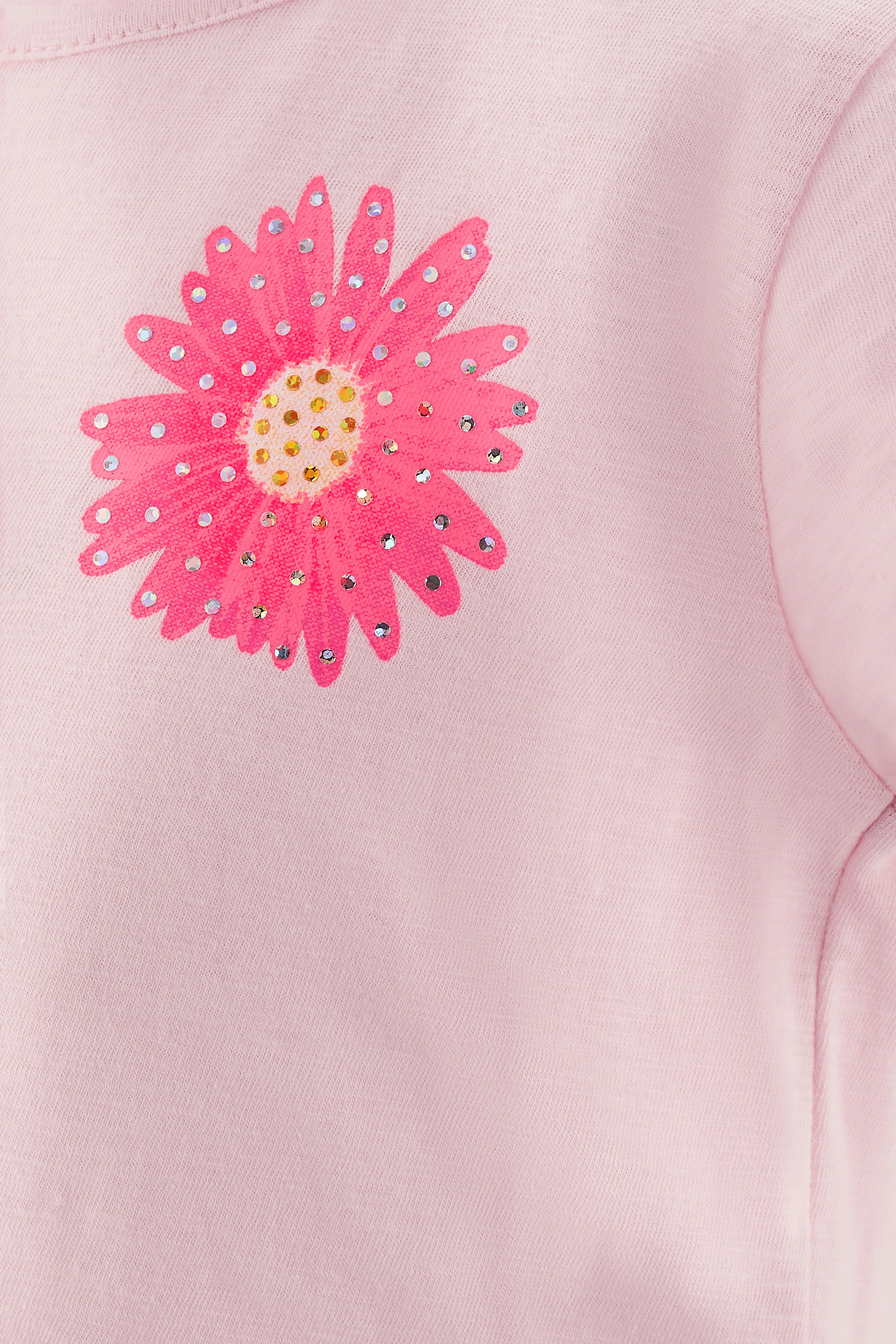 happy girls T-Shirt mit tollem Knotendetail und Glitzersteinchen