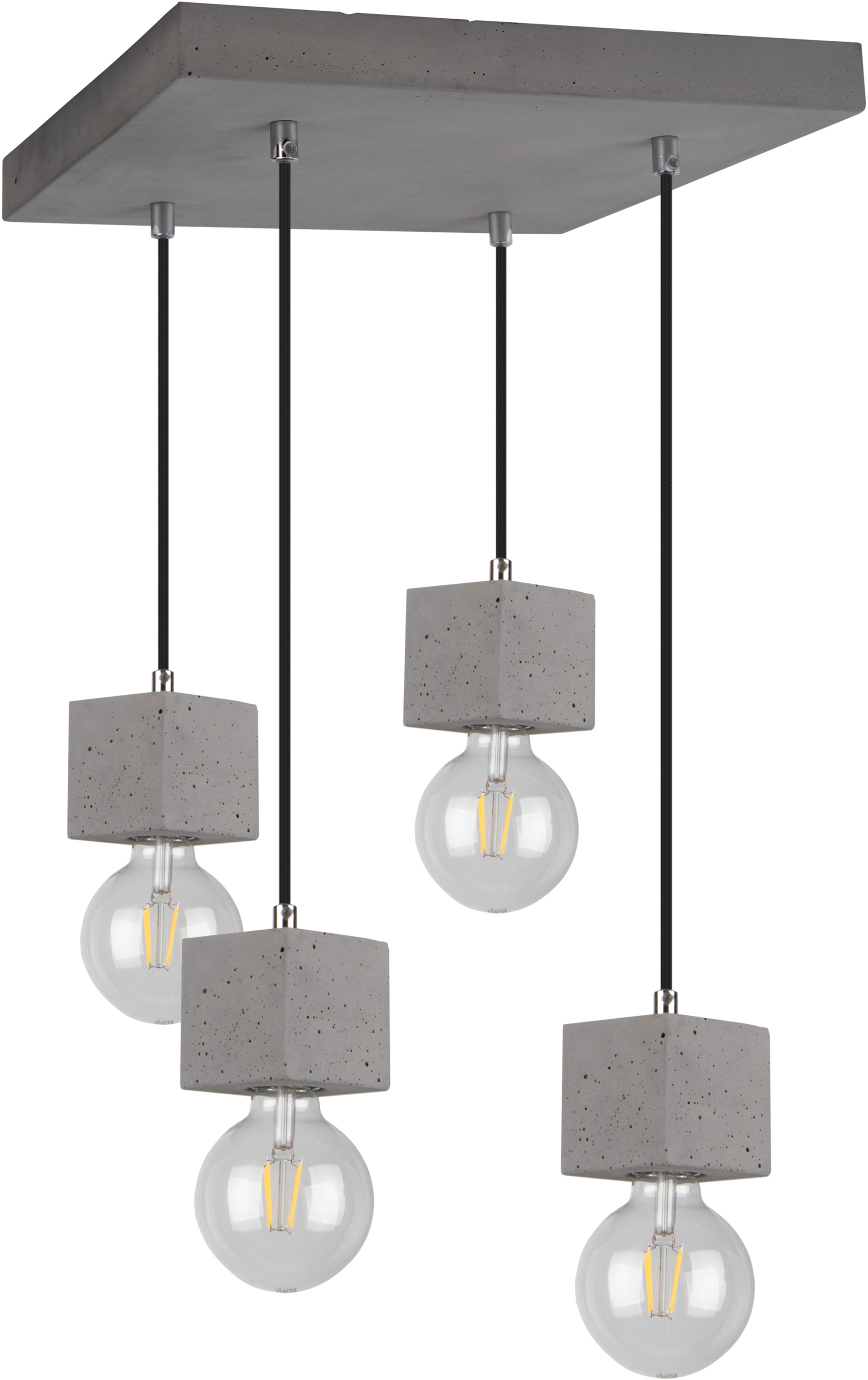 SPOT Light Pendelleuchte »STRONG SQUARE«, 4 flammig, Leuchtmittel E27   ohn günstig online kaufen