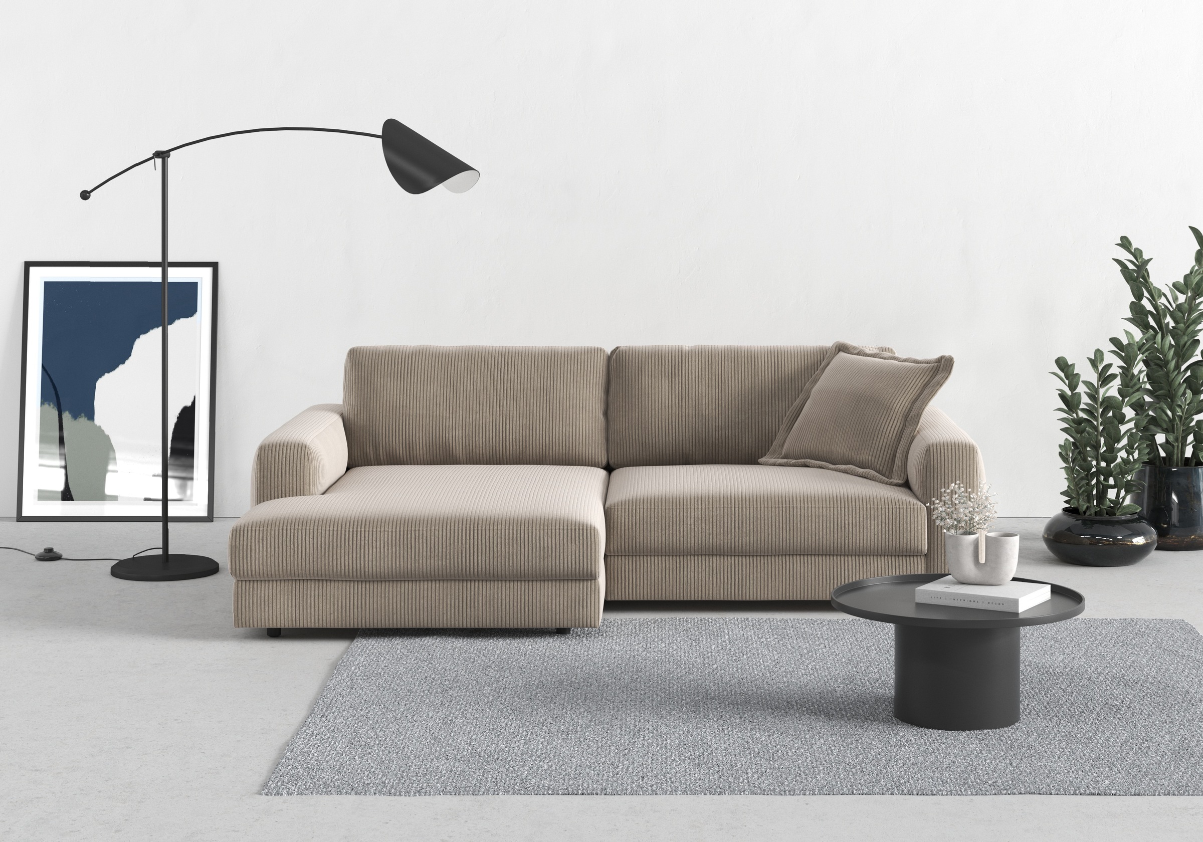 TRENDMANUFAKTUR Ecksofa »Bourbon«, (2 St.), mit extra hohem Sitzkomfort, au günstig online kaufen