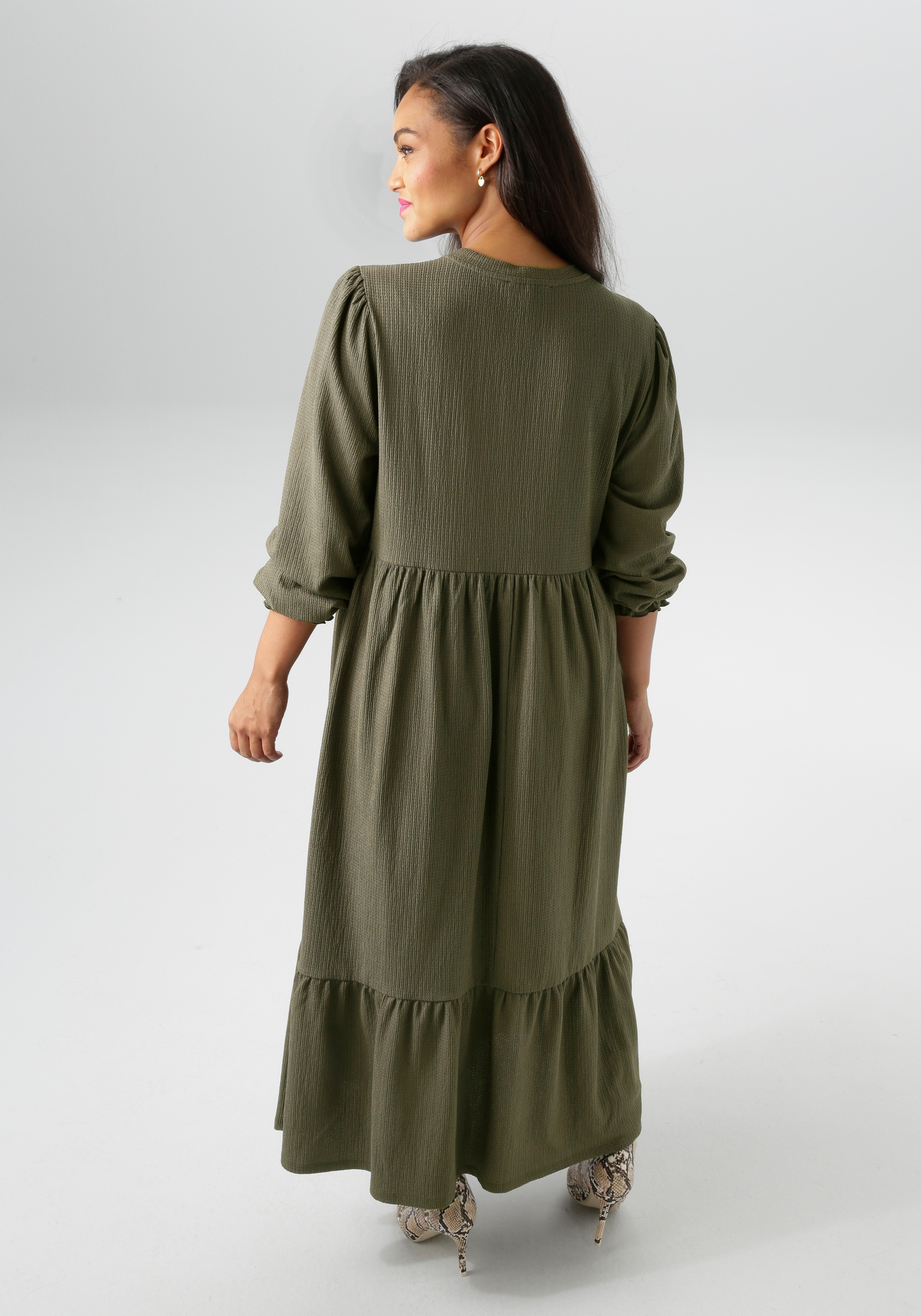 Aniston PLUS Jerseykleid, in trendiger Farbpalette - NEUE KOLLEKTION