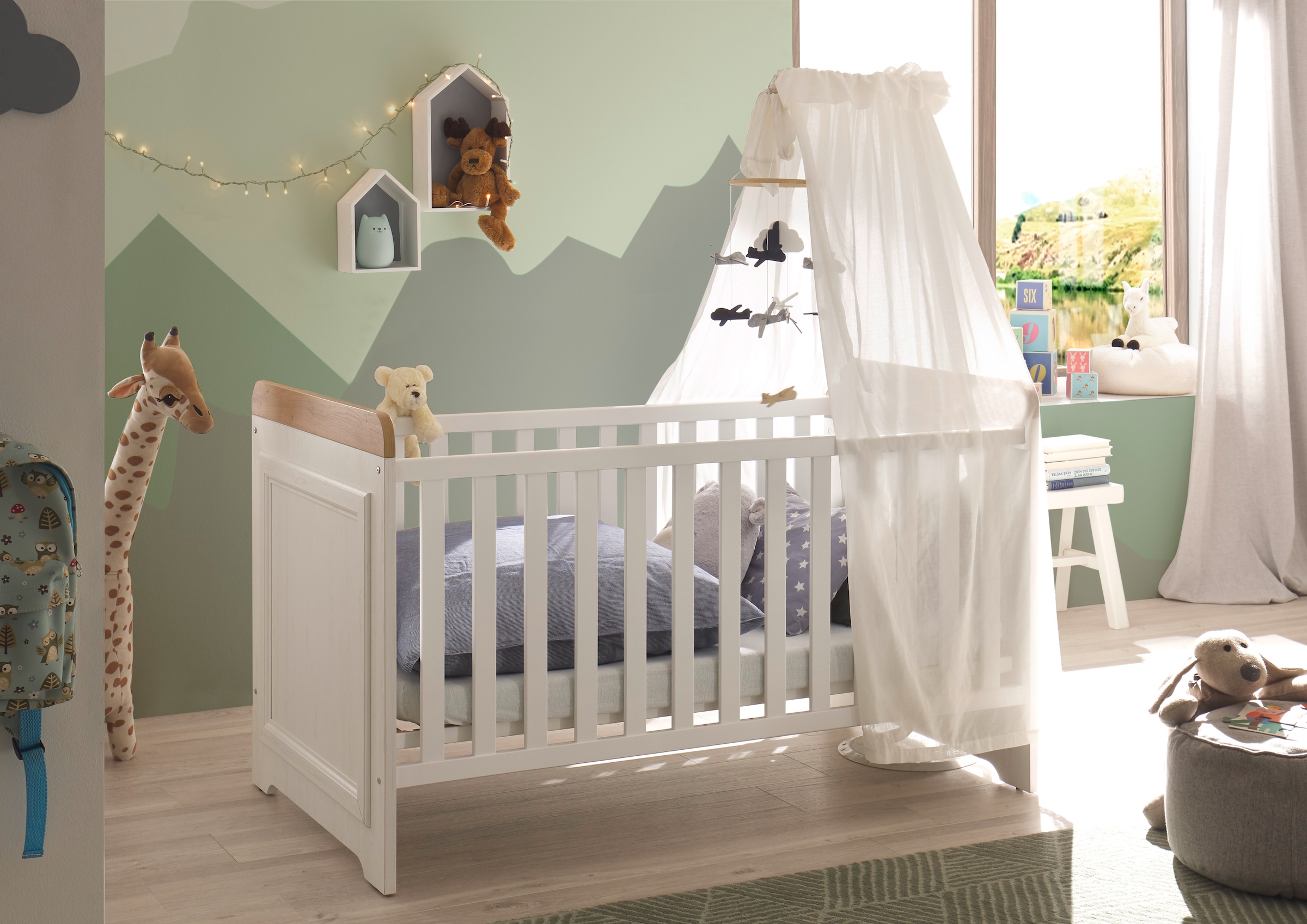 Begabino Babybett »Jasmin passend zum Babyzimmer« 70x140 cm inklusive Latte günstig online kaufen