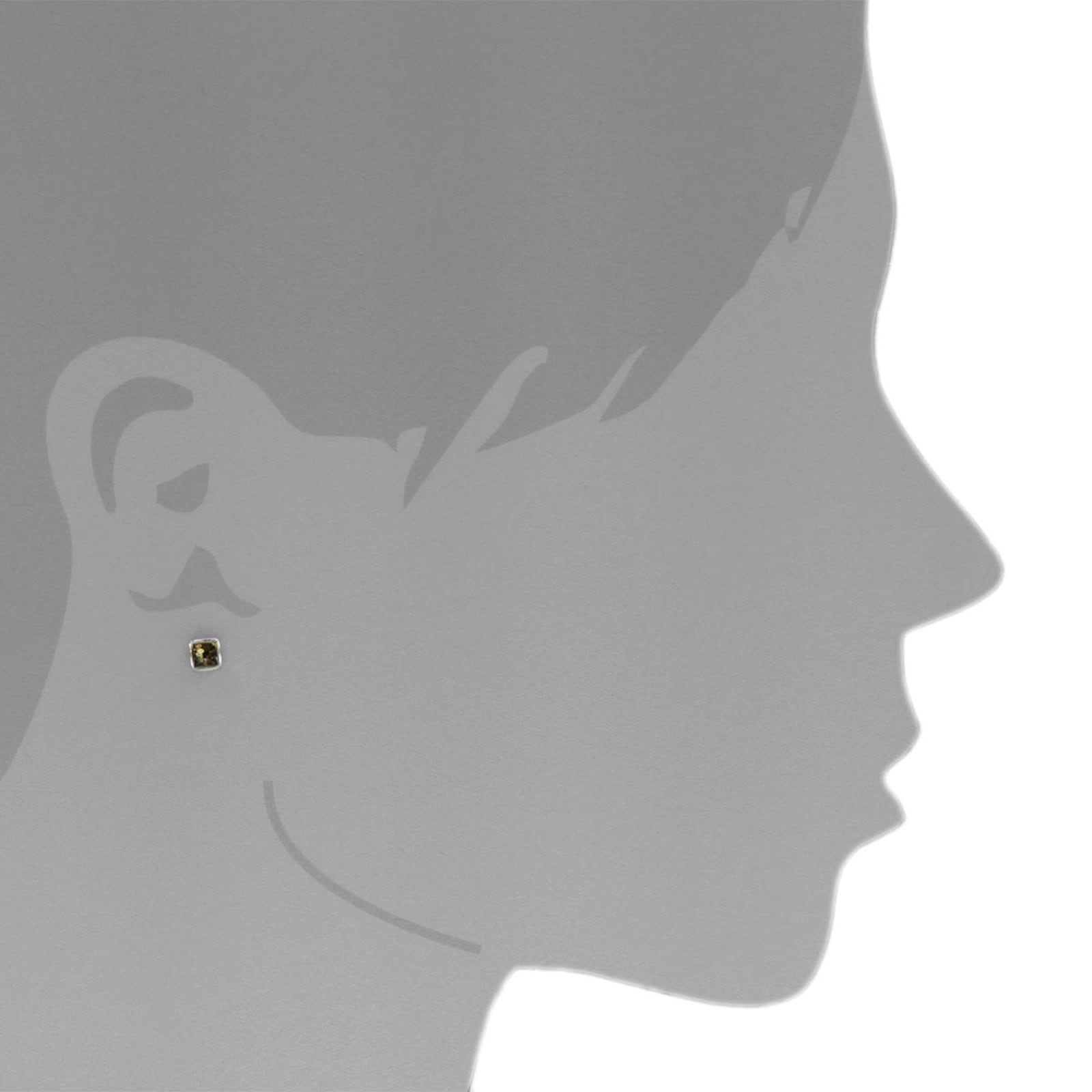 OSTSEE-SCHMUCK Paar Ohrstecker »Ostsee-Schmuck Ohrstecker Classic 4x4 mm«, (2 tlg.)