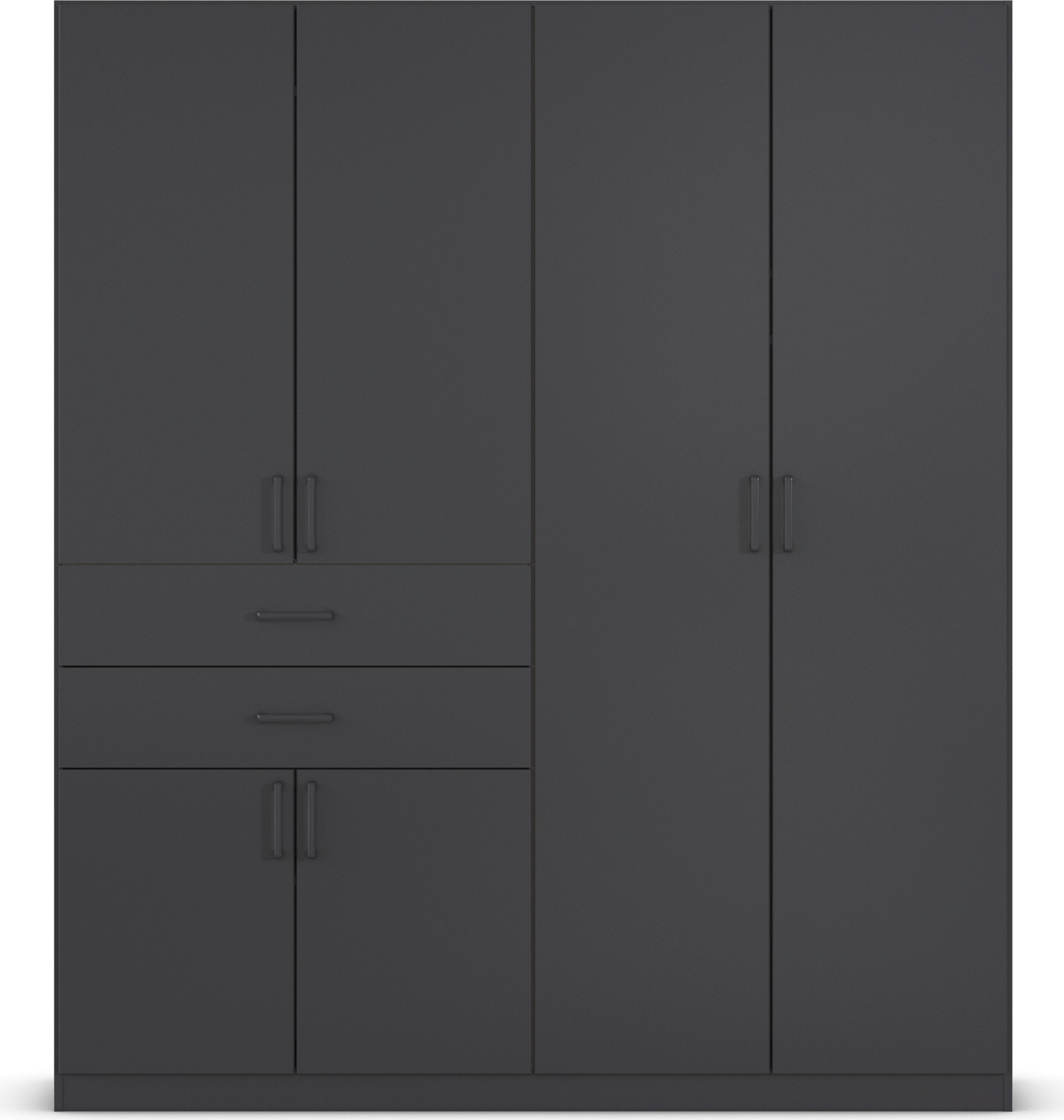 rauch Drehtürenschrank »Kleiderschrank Schrank Garderobe MAIKA mit Dekor-Front«, 2 Schubladen, in verschiedenen Breiten, Höhen, Farben, MADE IN GERMANY