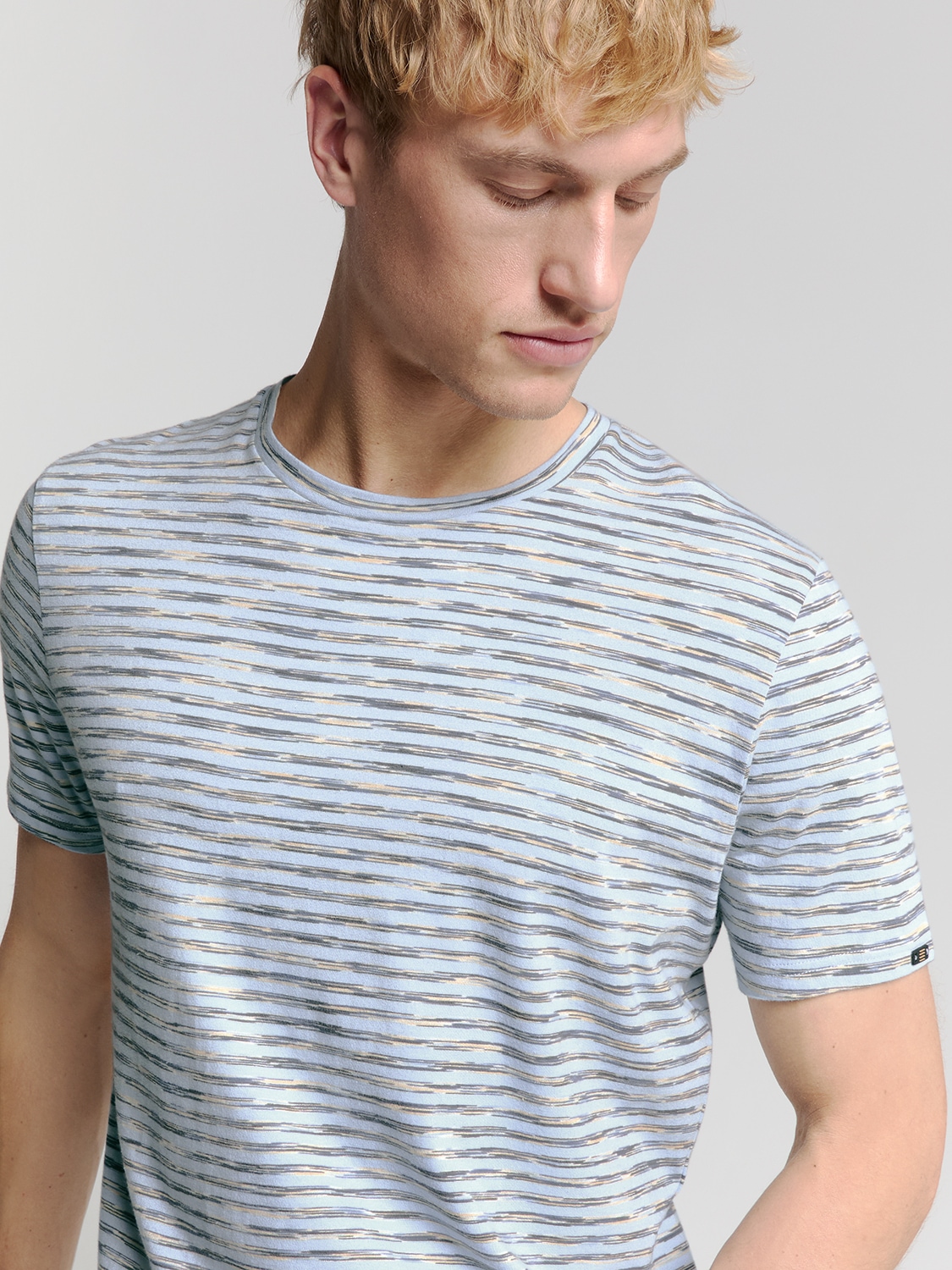 NO EXCESS T-Shirt »No Excess Gestreiftes Crewneck t-shirt«