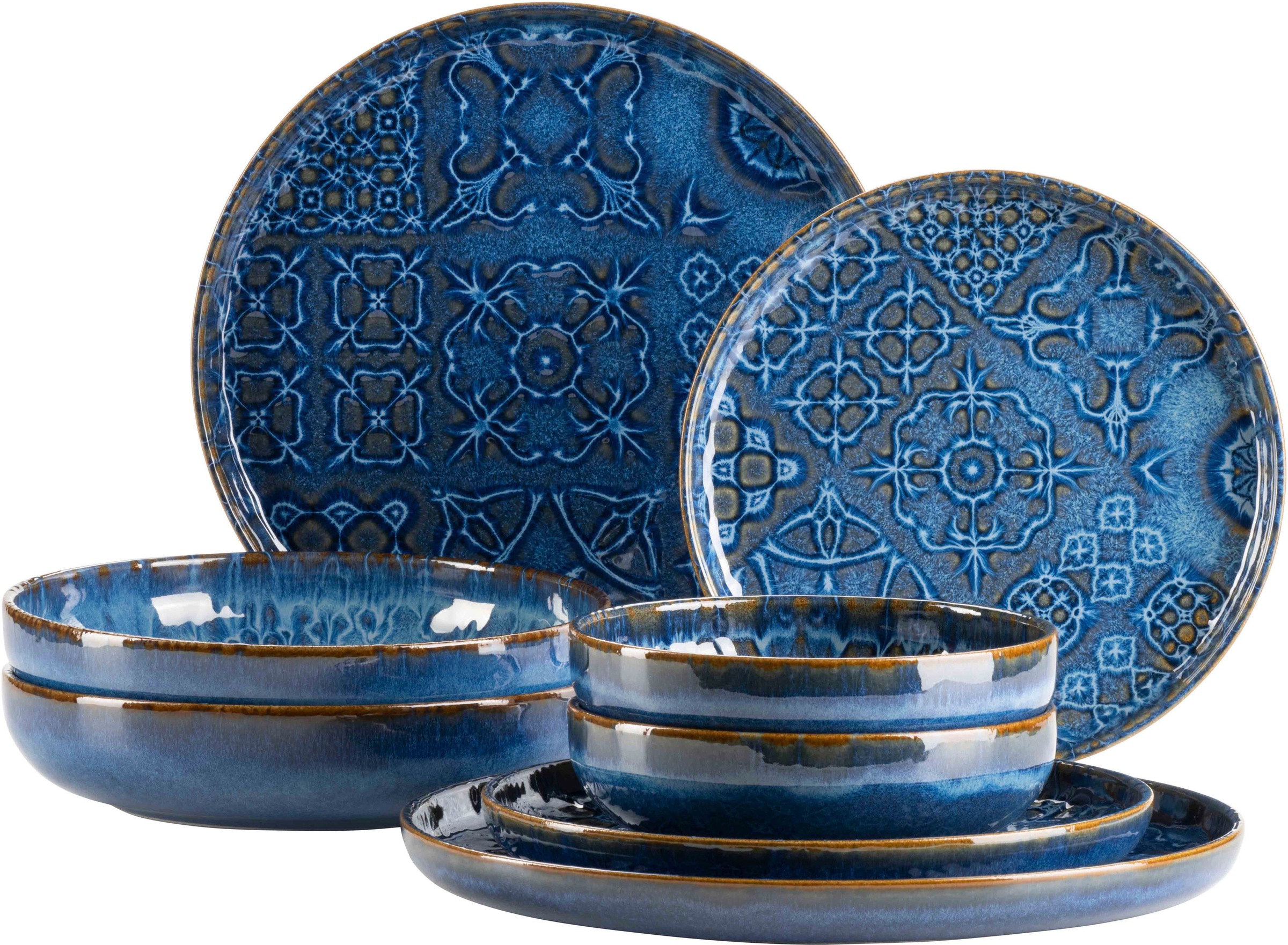 MÄSER Kombiservice »Geschirr-Set, Service Traditional Tiles« kunstvolle Orn günstig online kaufen