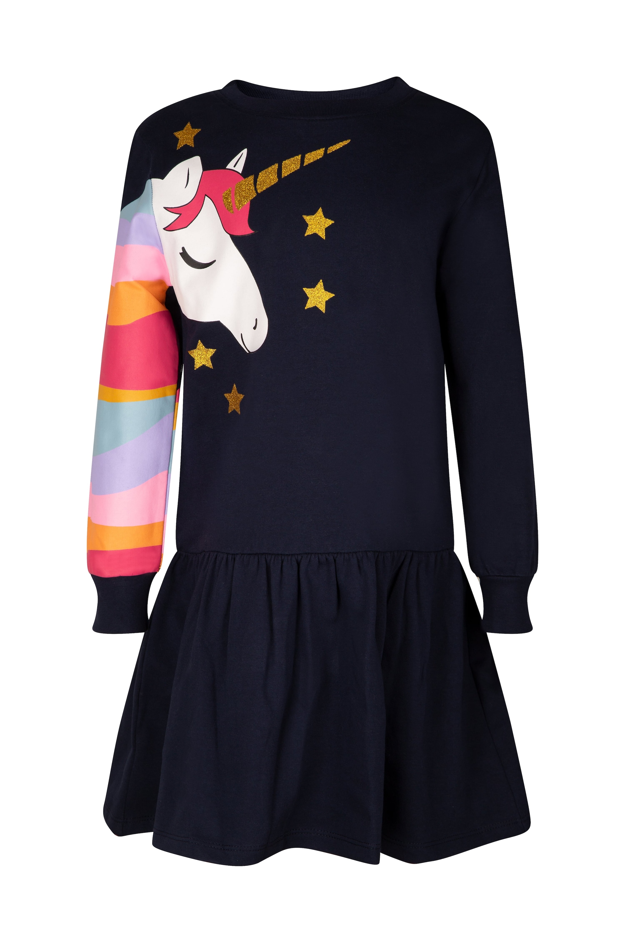 happy girls Sweatkleid mit wunderschönem Einhorn-Motiv