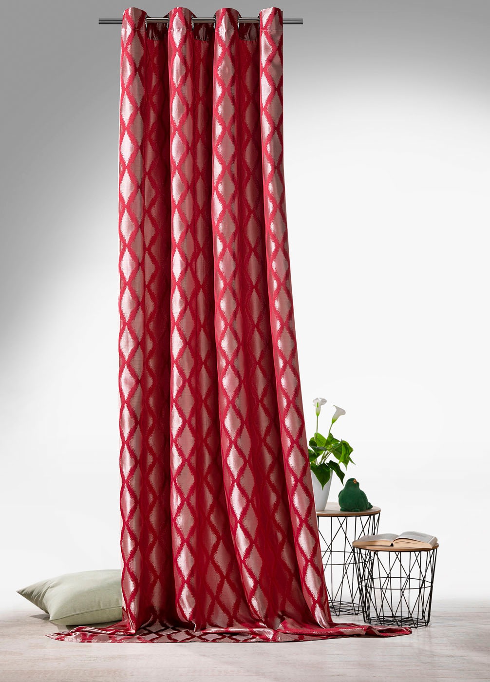 Weckbrodt Vorhang »Raute«, (1 St.), Jacquard, strukturiert, blickdicht, Mus günstig online kaufen
