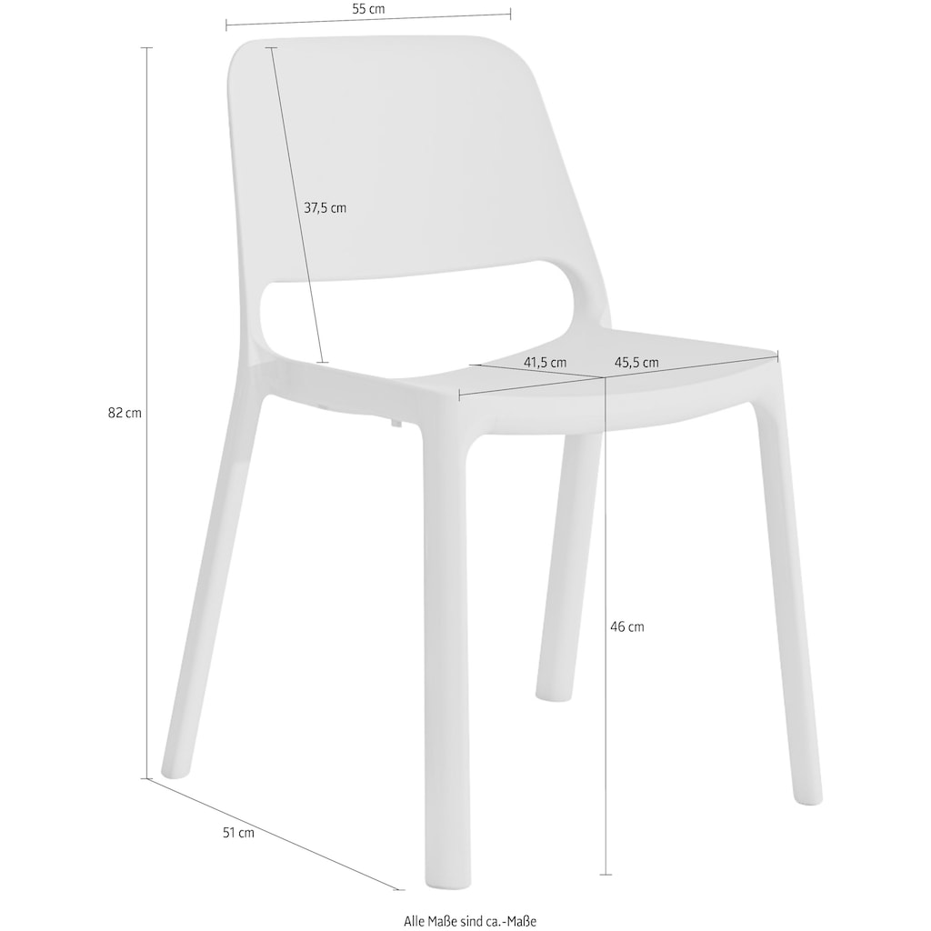 Mayer Sitzmöbel Stapelstuhl »Stapelstuhl myNUKE«, (Packung)