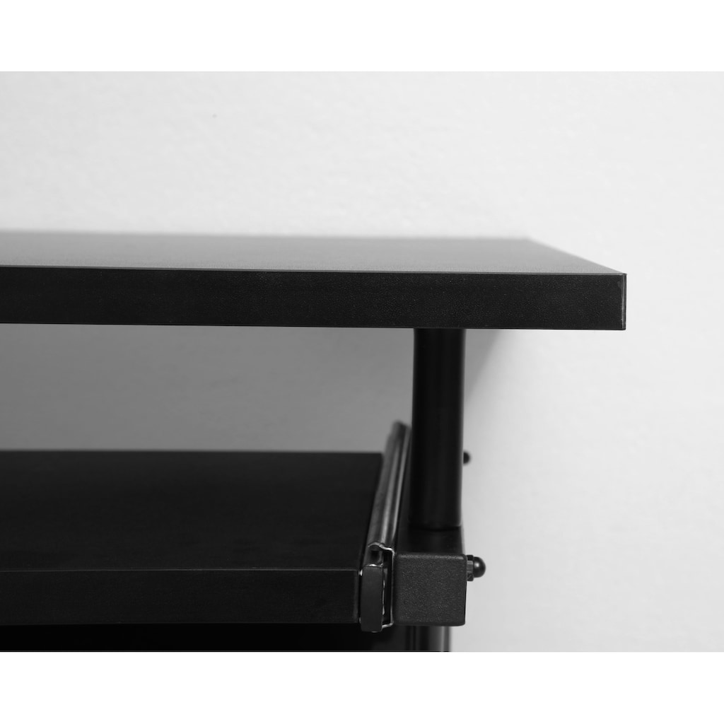 INOSIGN Computertisch »ERVIE, Rolltisch, Laptoptisch,«, stabiles Metallgestell, mit Tastaturauszug, 60x73 cm