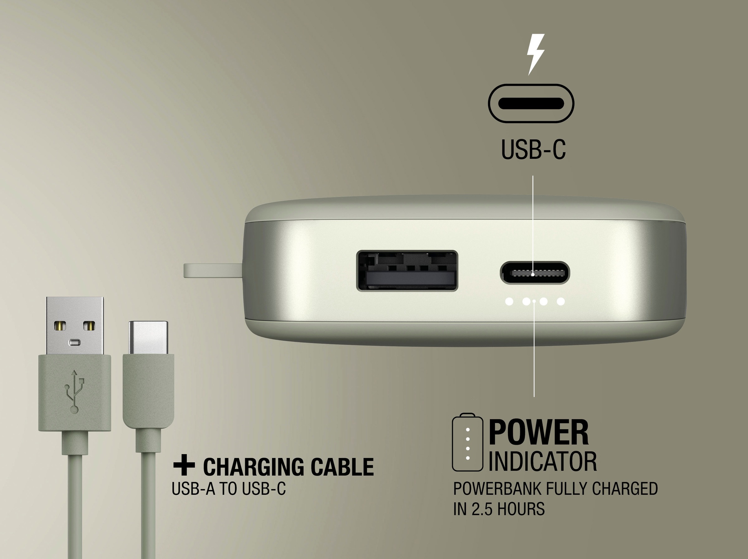 Fresh´n Rebel Powerbank »Power Pack 12000mAh mit USB-C, Ultra Fast Charge & 20W PD«