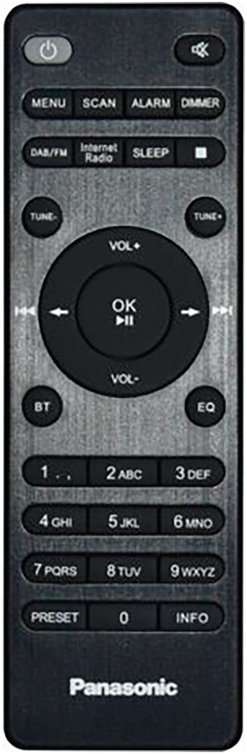 Panasonic Radio »RF-D40«, (Bluetooth-WLAN Digitalradio (DAB+)-Internetradio-UKW mit RDS 6 W)