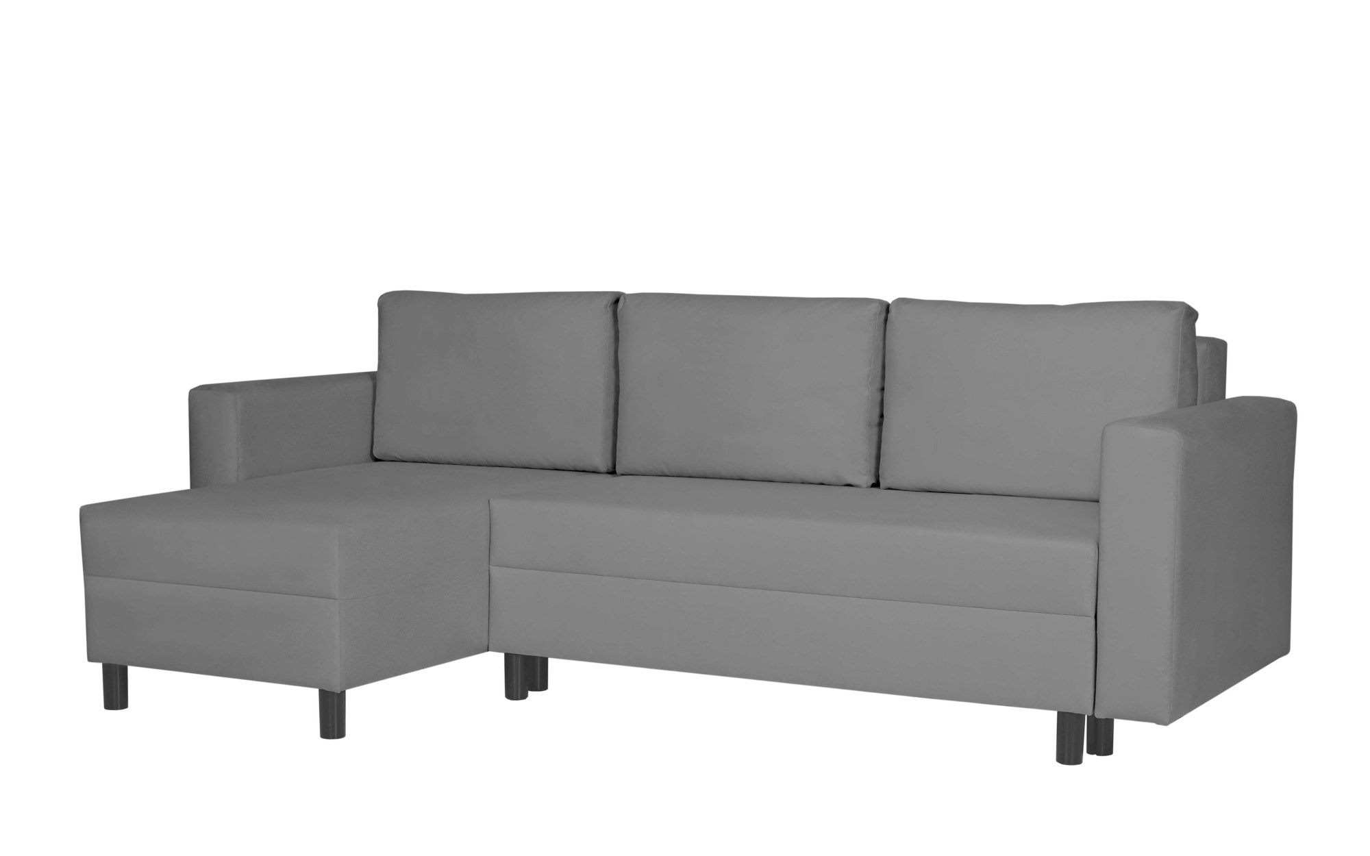 INOSIGN Ecksofa »GLENOE Schlafsofa mit Bettkasten, Recamiere beidseitig montierbar«, L-Form, Maße B/T/H: 230/135/84,5 cm, Velvet & Struktur weich