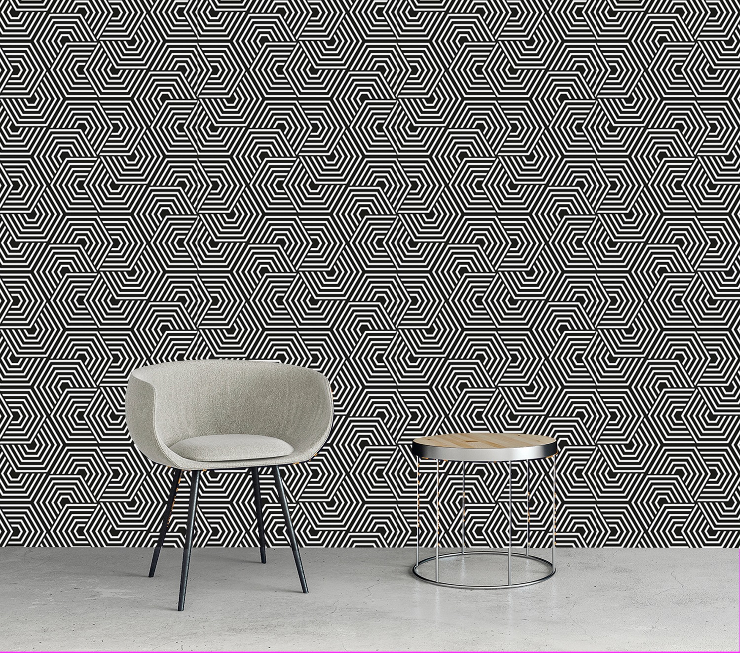 queence Vinyltapete »Stan«, bedruckt-3D-Optik-clean-Motiv, 90x250cm, selbstklebend, kinderleichte Anbringung, Sticker
