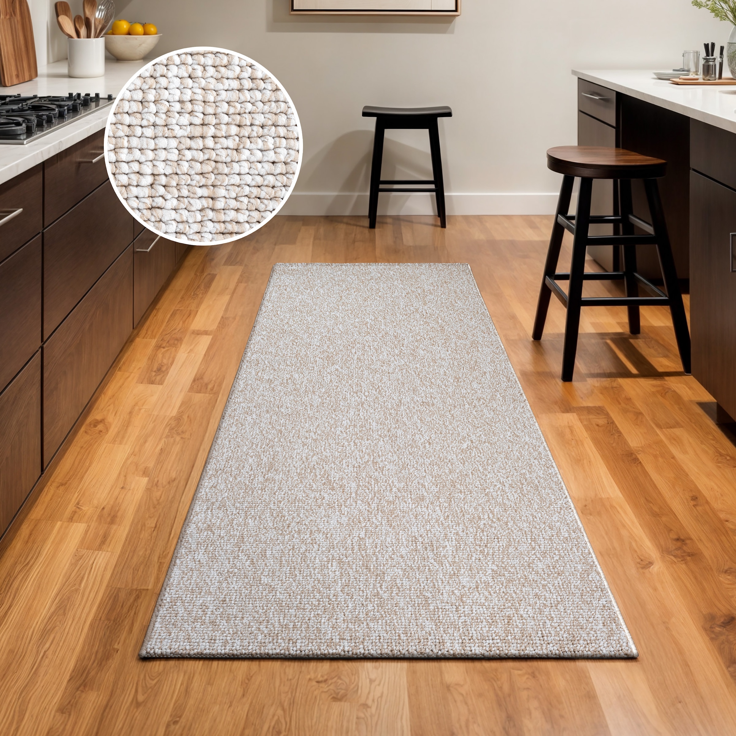 Sanat Teppich »Lora Plus , auch als Läufer« rechteckig 5 mm Höhe Kurzflor, uni, gekettelt, Wohnzimmer, Kinderzimmer