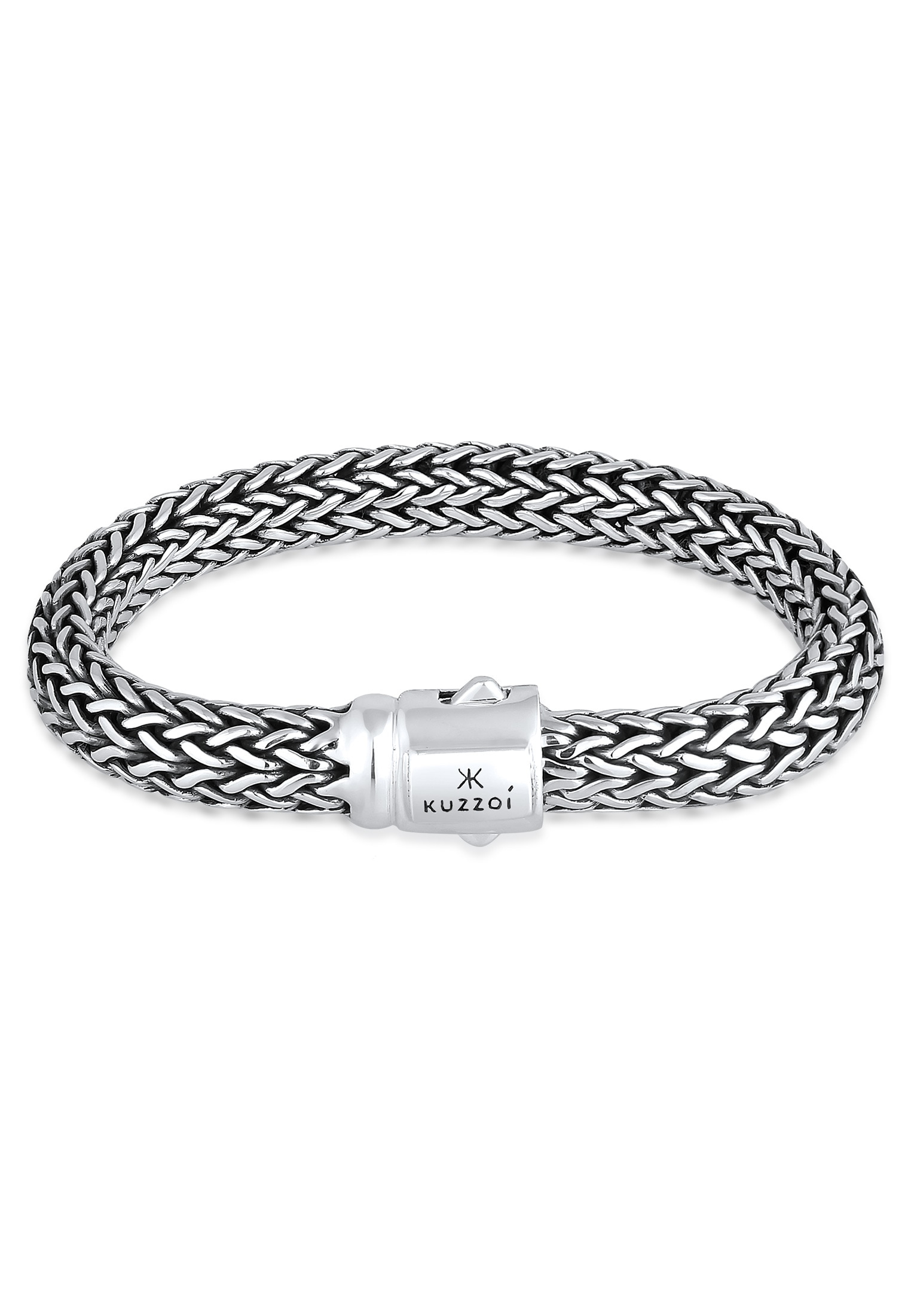 Kuzzoi Armband »Gliederarmband Basic Cool bei online Silber« 925 unisex