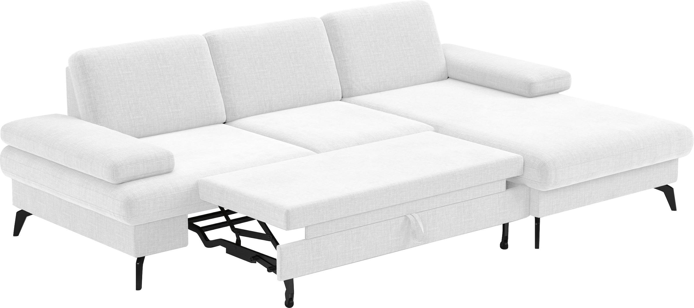 sit&more Ecksofa »Morris L-Form, inkl. Sitztiefenverstellung«, wahlweise mit Armteilverstellung, Bettfunktion & Bettkasten