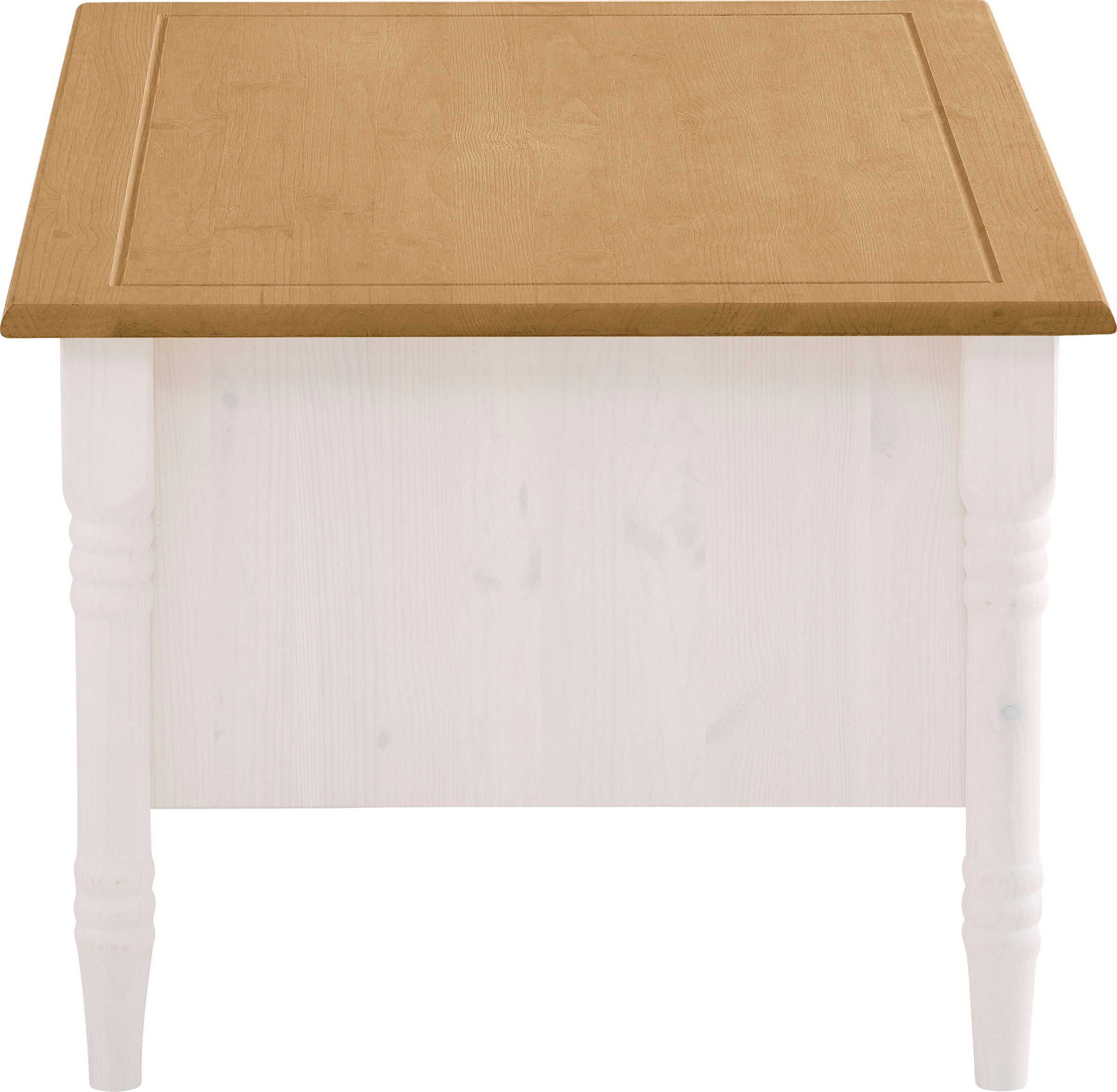 Home affaire Couchtisch »Indra«, aus massiver Kiefer, FSC®, mit Stauraum, dezentes Ornament
