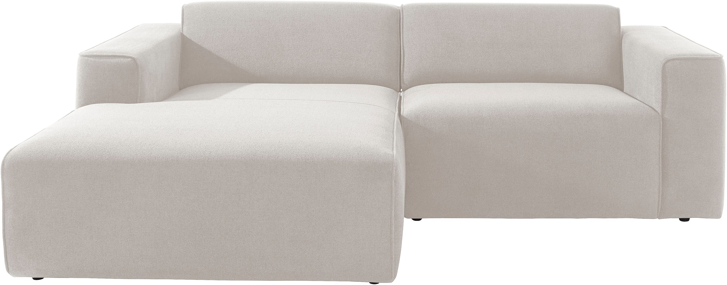 Home affaire Ecksofa »Noord mit Kedernaht, Breite 234 cm, L-Form« Cord, Str günstig online kaufen