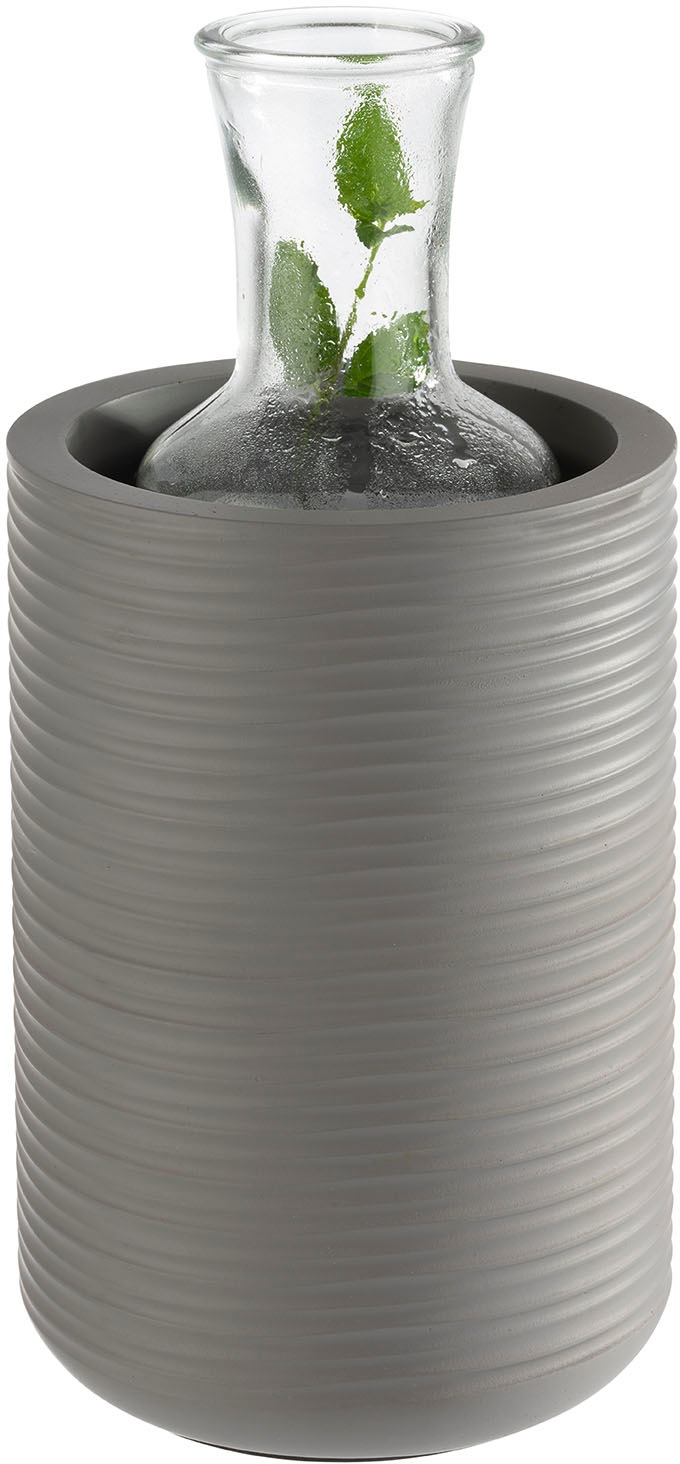 APS Wein- und Sektkühler »Element«, (1 tlg.), auch als Vase nutzbar, Beton, Höhe 19 cm