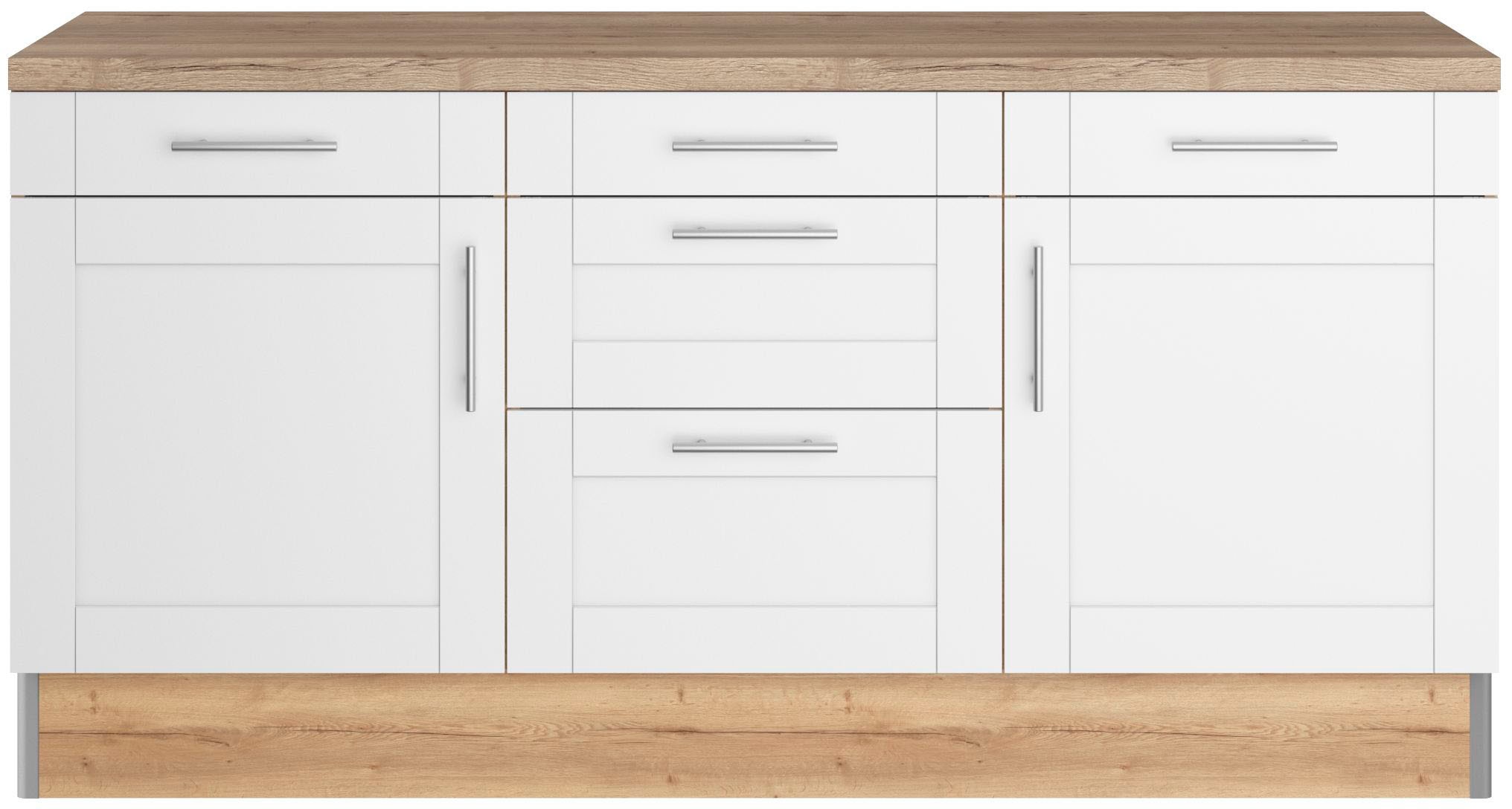 KOCHSTATION Küche »KS-Ahus«, 180 cm breit, ohne E-Geräte, Soft Close Funktion, MDF Fronten