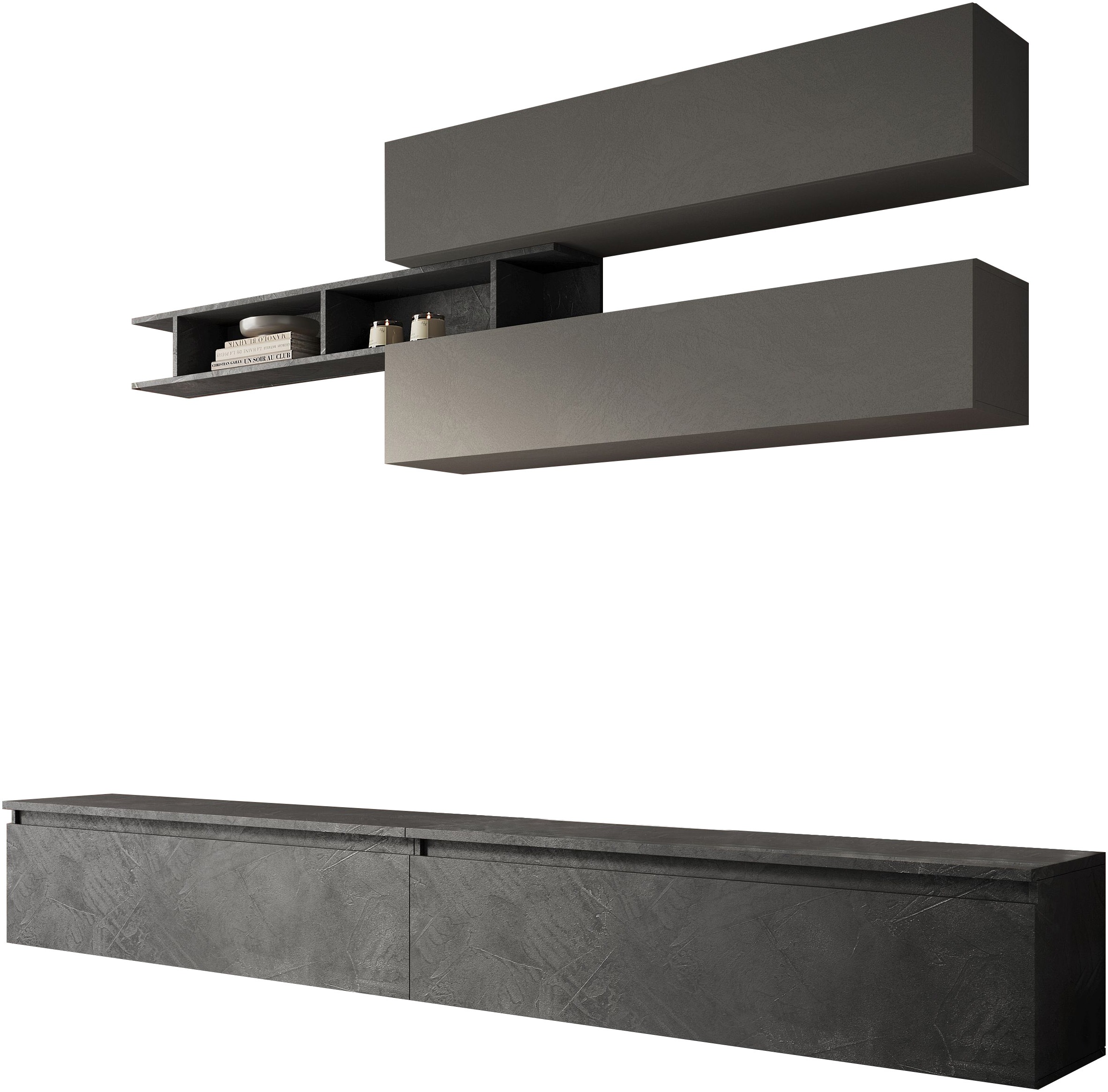 INOSIGN Wohnwand »INFINITY, 5tlg. Breite 276 cm, Höhe variabel, Schrankwand günstig online kaufen
