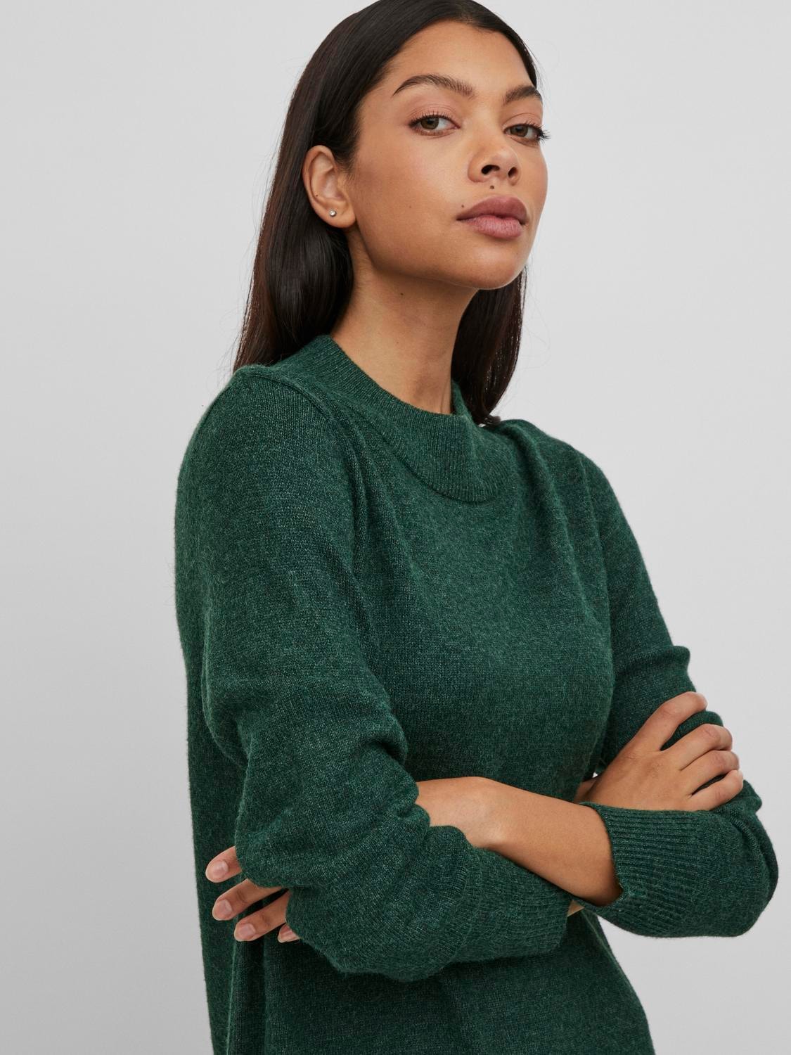 Vila Strickkleid »VIRIL CREW NECK L/S MIDI DRESS - NOOS«