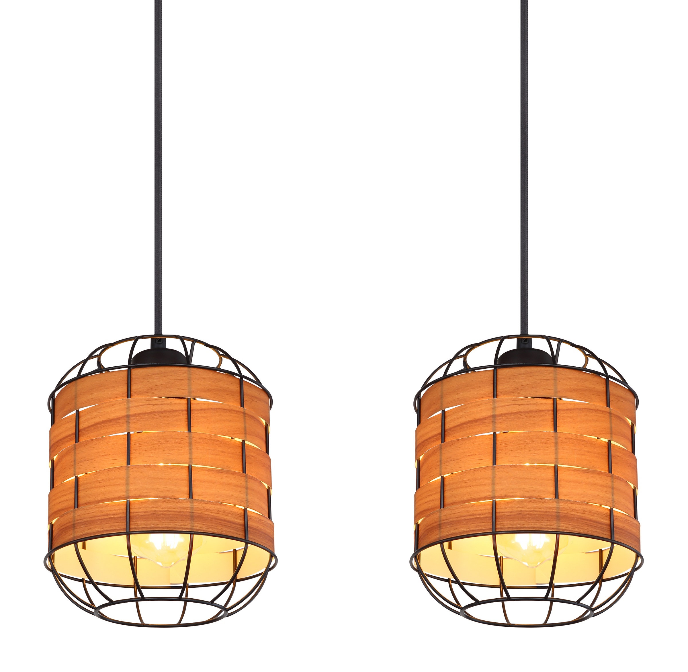 GLOBO LIGHTING Hängeleuchte »ELMAR«, Leuchtmittel E27 | ohne Leuchtmittel, Hängelampe/Pendelleuchte/Esszimmer/Wohnzimmer/Esstisch