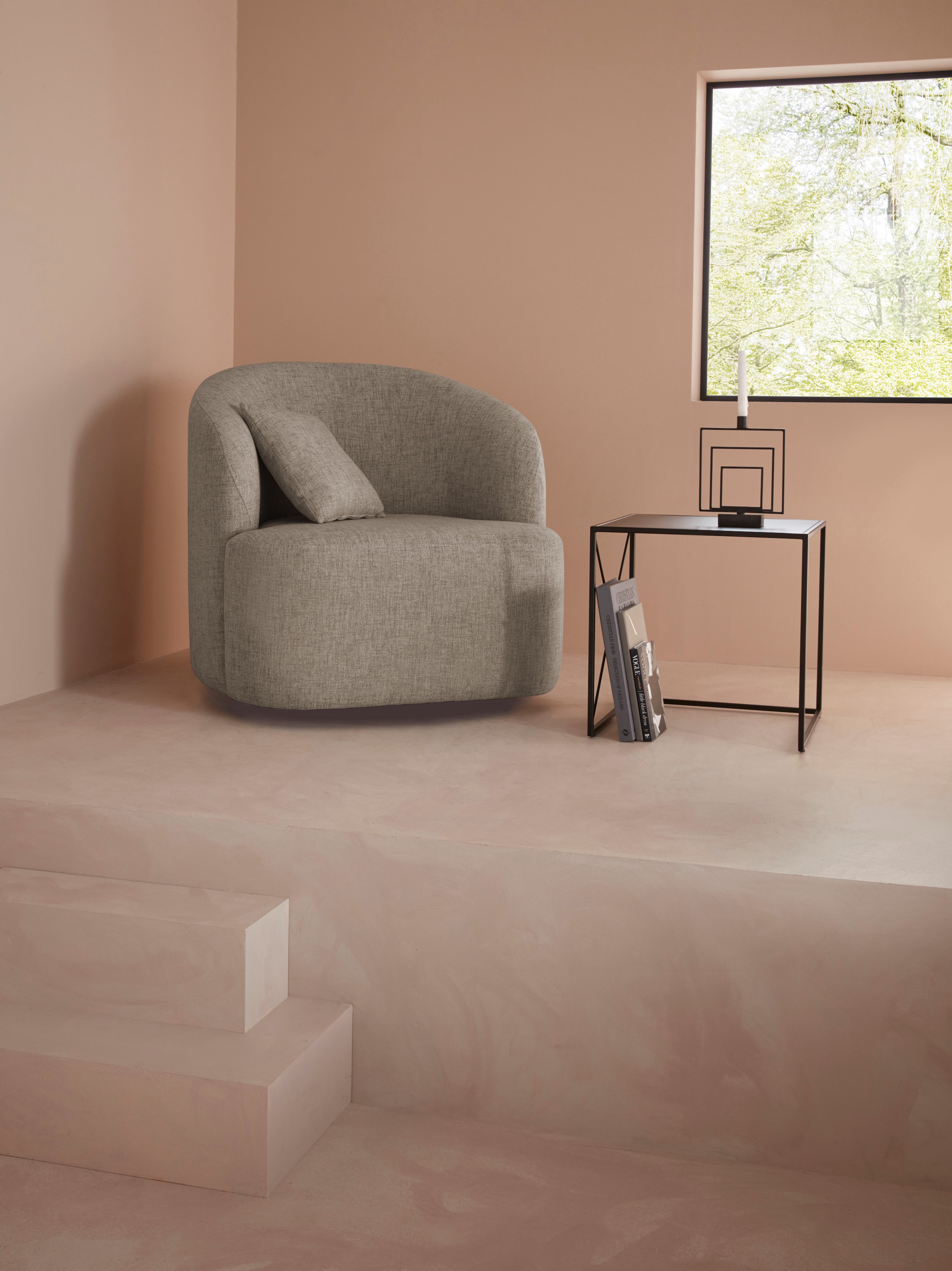 LeGer Home by Lena Gercke Drehsessel »Dilara Sessel« gerundete Rückenlehne günstig online kaufen