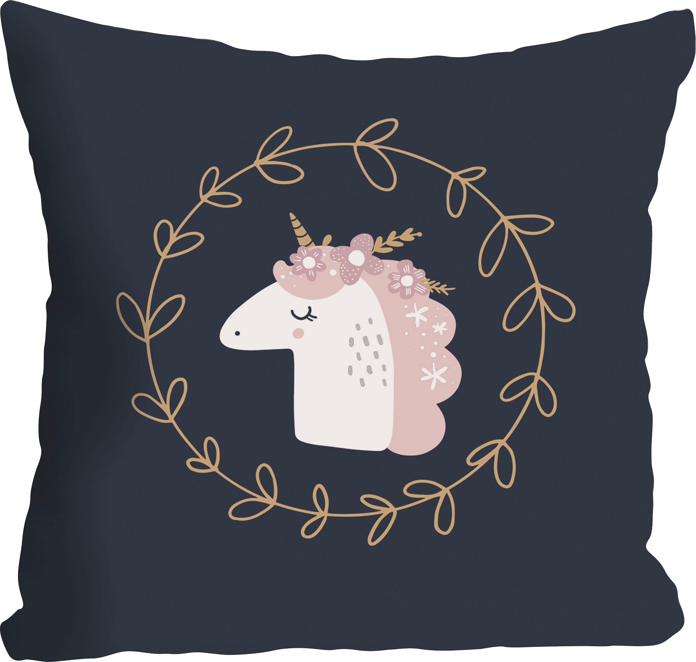 queence Dekokissen »»Einhorn««, Kissenhülle ohne Füllung, 1 Stück günstig online kaufen