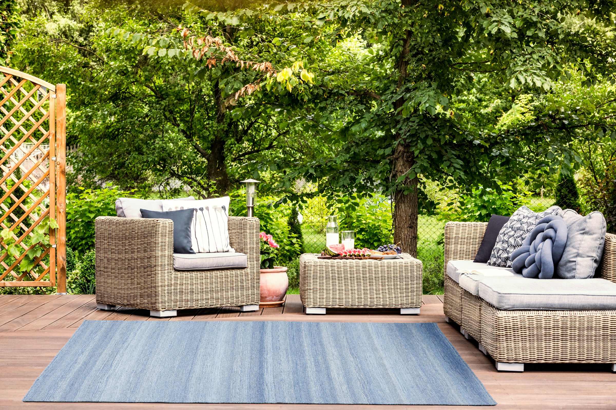 LUXOR living Teppich »Bodo«, rechteckig, 15 mm Höhe, meliert, In- und Outdoor geeignet, Wohnzimmer