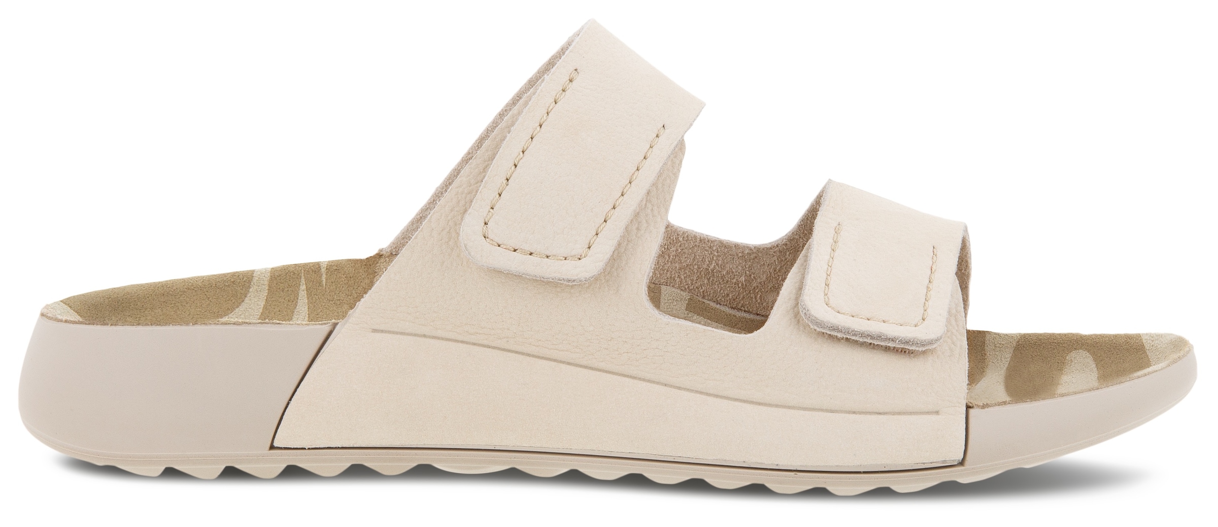 Ecco Pantolette »COZMO W«, Sommerschuh, Schlappen mit zwei Klettverschlussriemen