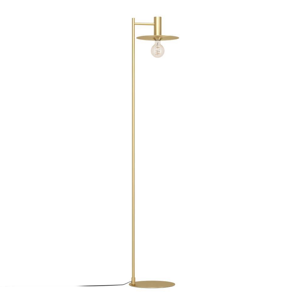 EGLO Stehlampe »ESCANDELL«, 1 flammig, Leuchtmittel E27 | ohne Leuchtmittel, Standleuchte, Metall in Messing-Gebürstet, Lampe mit E27, 156 cm