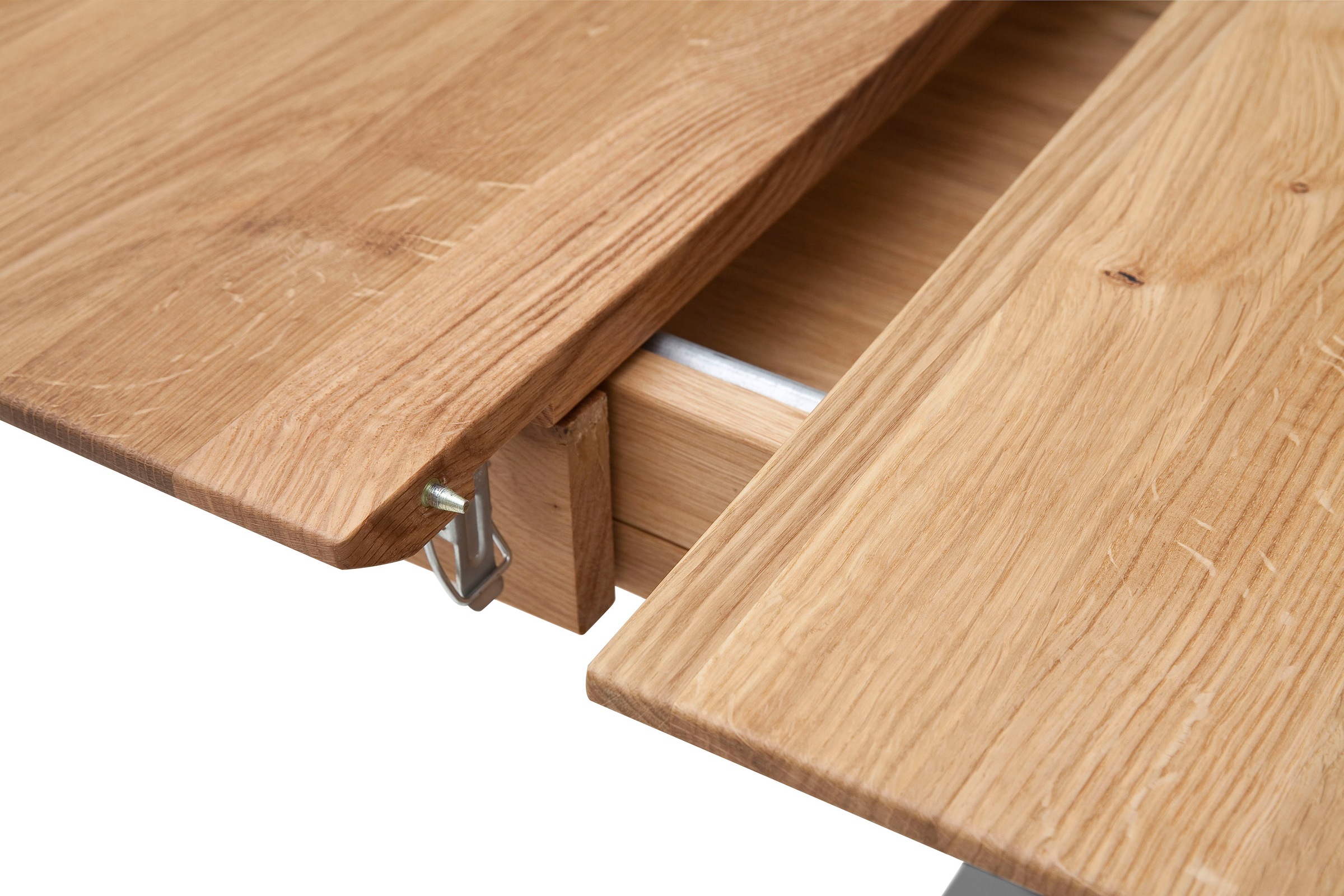 8. Bild von MCA furniture Esstisch »Cuba«, Esstisch Massivholz ausziehbar, Tischplatte mit Synchronauszug