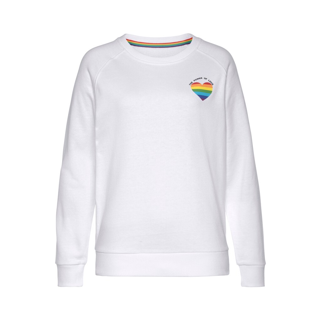 LASCANA Sweater »Pride«, mit Power of Love Patch