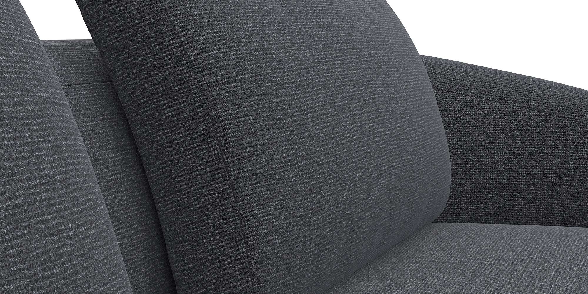 FLEXLUX Ecksofa »Torino, rund, L-Form, Sofa-Ecke mit Ottomane«, Modernes, organisches Sofa-Design, Kaltschaum, Wellenunterfederung