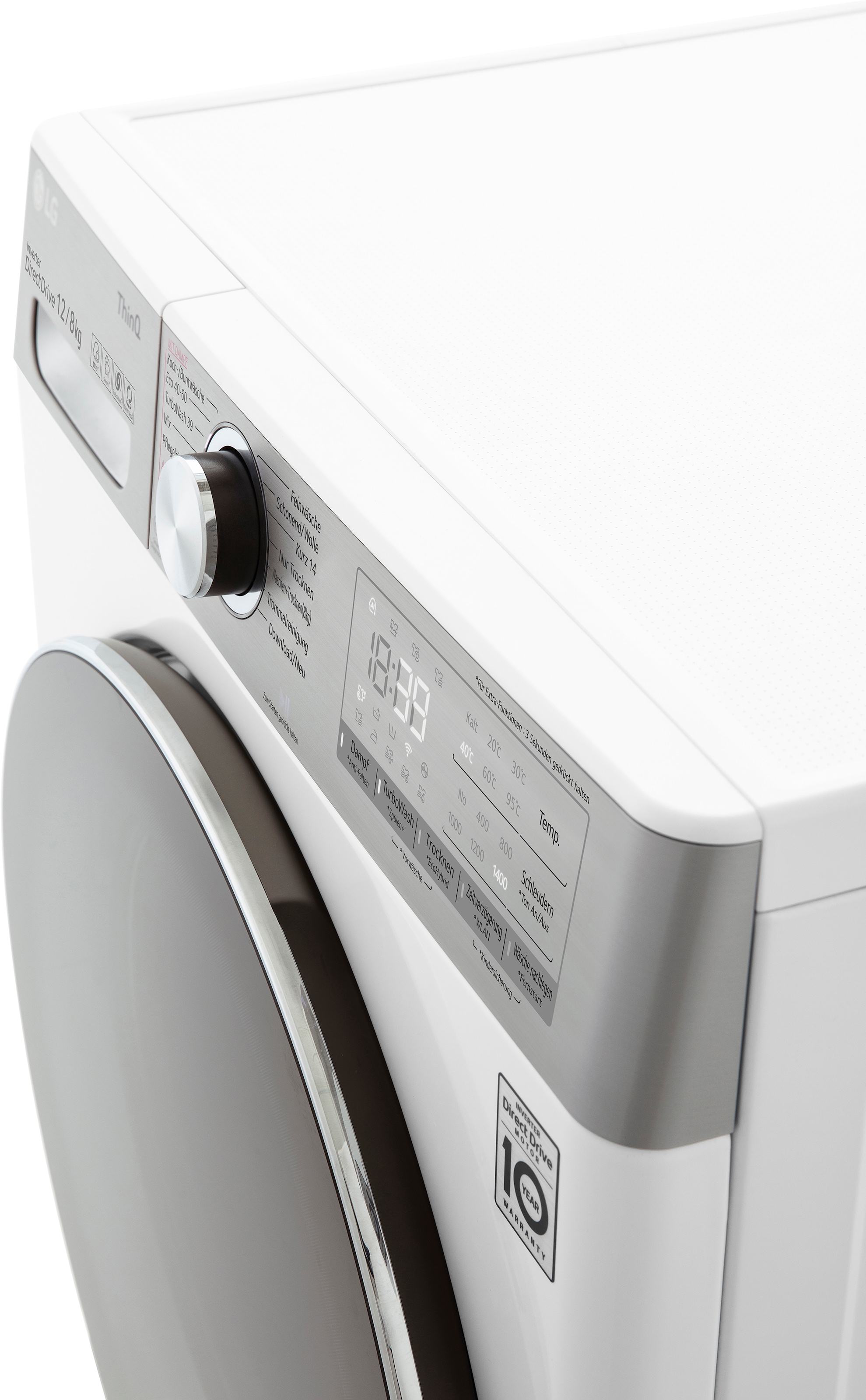 »V9WD128H2«, LG 39 Minuten TurboWash® Waschen Waschtrockner online in - bestellen nur