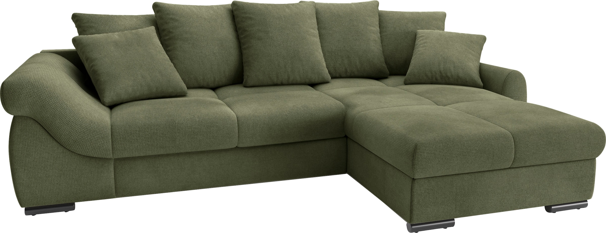 Mr. Couch Ecksofa "Livorno DuraFlex", inkl. Hochschläfer-Bettauszug, XL-Bet günstig online kaufen