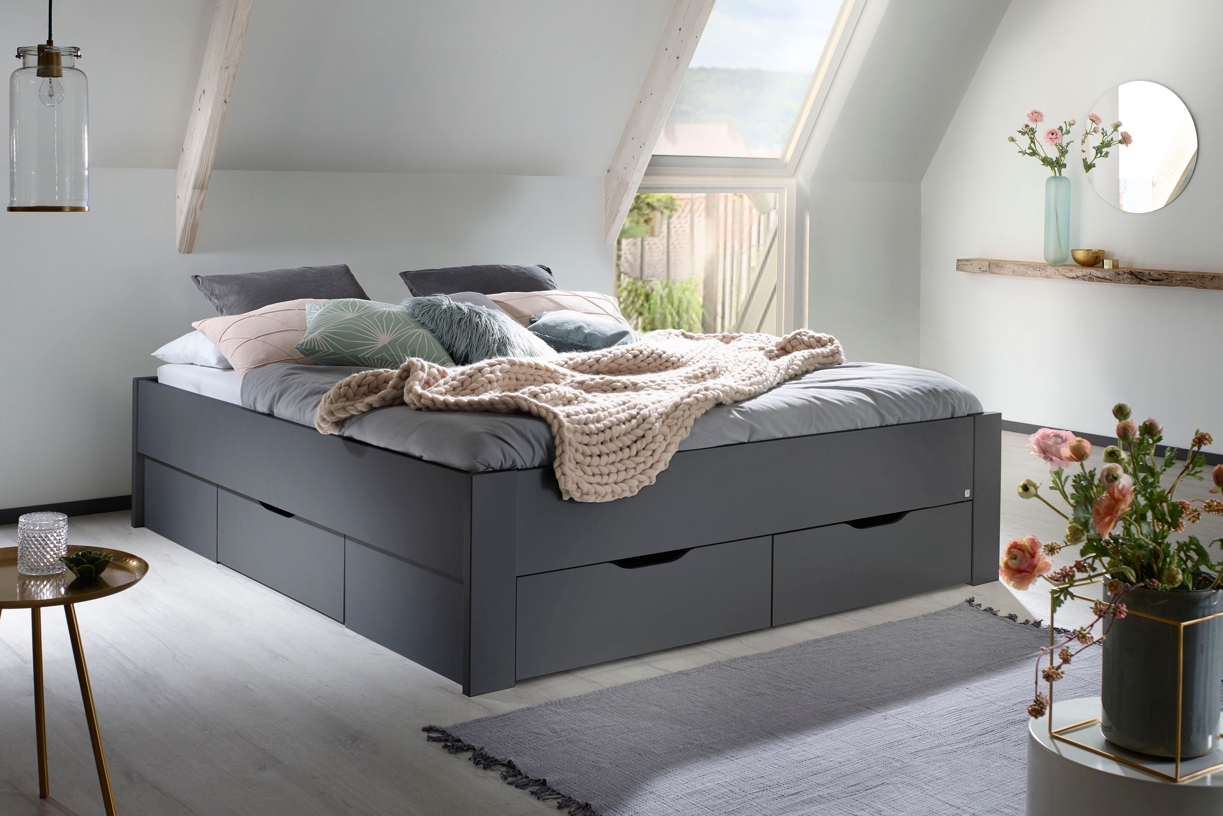 rauch Stauraumbett "Aditio" inklusive Kopfteil und Schubkästen günstig online kaufen