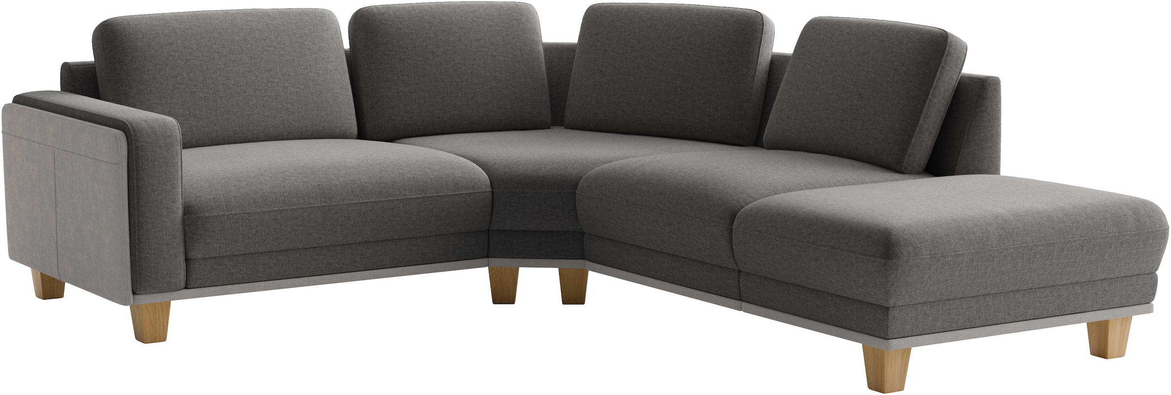 sit&more Ecksofa »Concept« Modernes Sofa in drei Fußfarben zur Auswahl