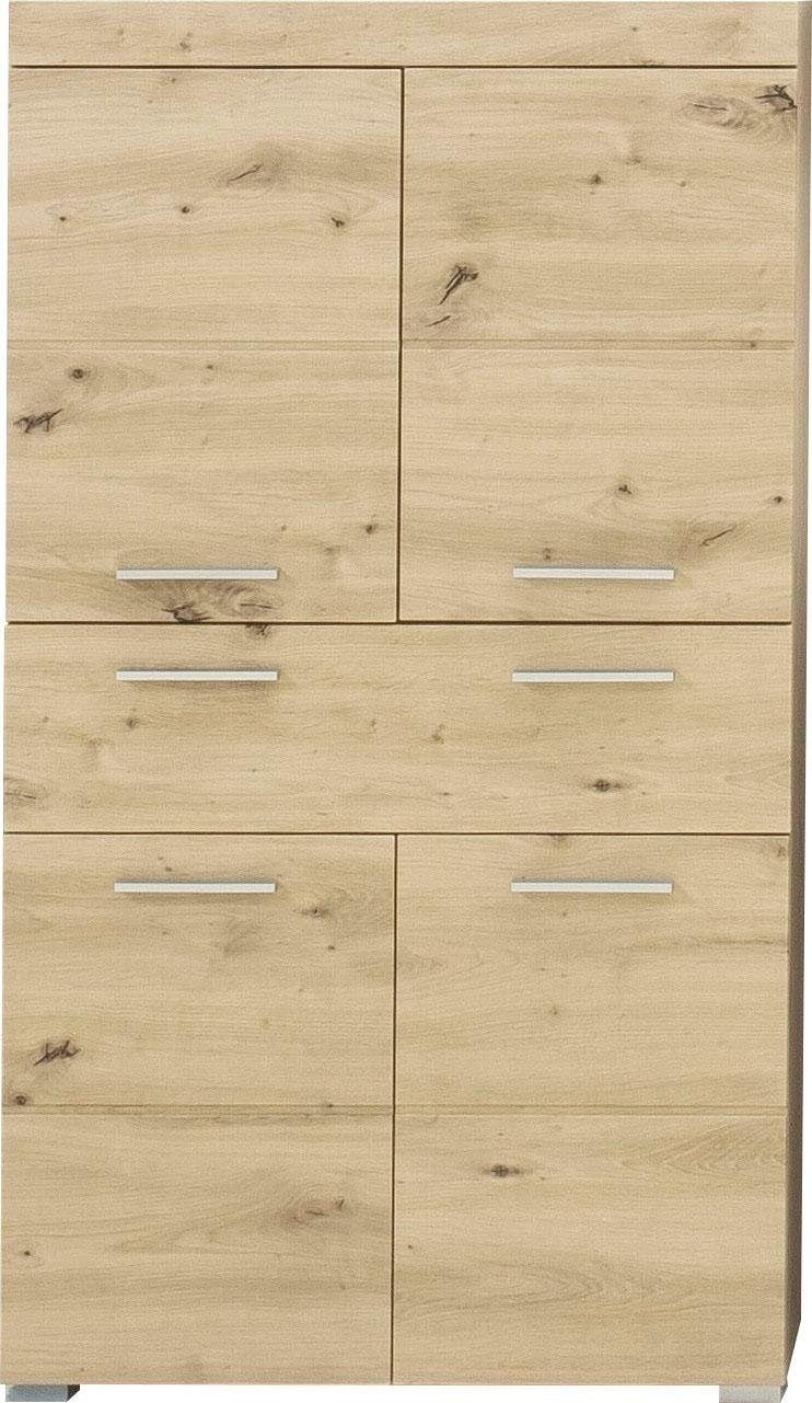 INOSIGN Midischrank »Avena«, Badschrank mit einer Schublade und 4 Türen - Maße (B/T/H) 73/31/130 cm