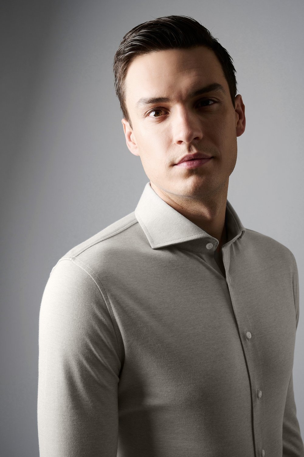 DESOTO Langarmhemd »Jerseyhemd Essential Hai langarm« Flexibler Stretch