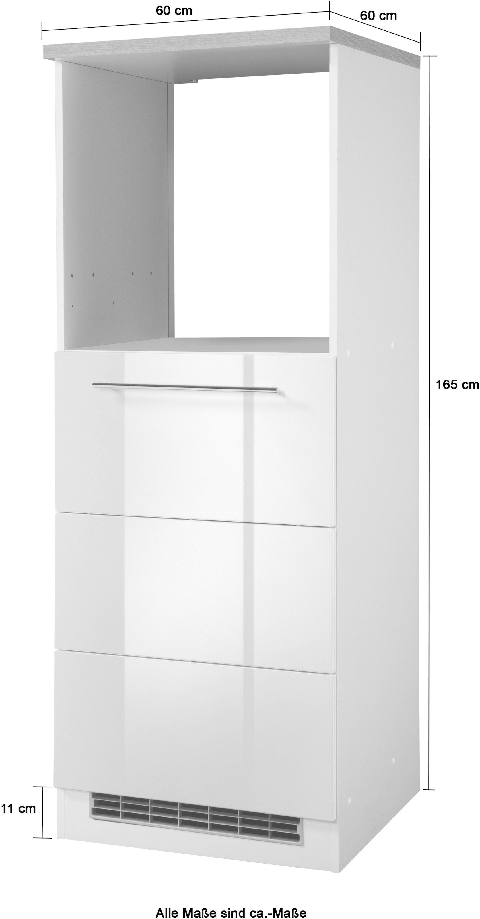 HELD MÖBEL Backofen/Kühlumbauschrank »Wien«, Breite 60 cm, Höhe 165 cm, Türanschlag wechselbar