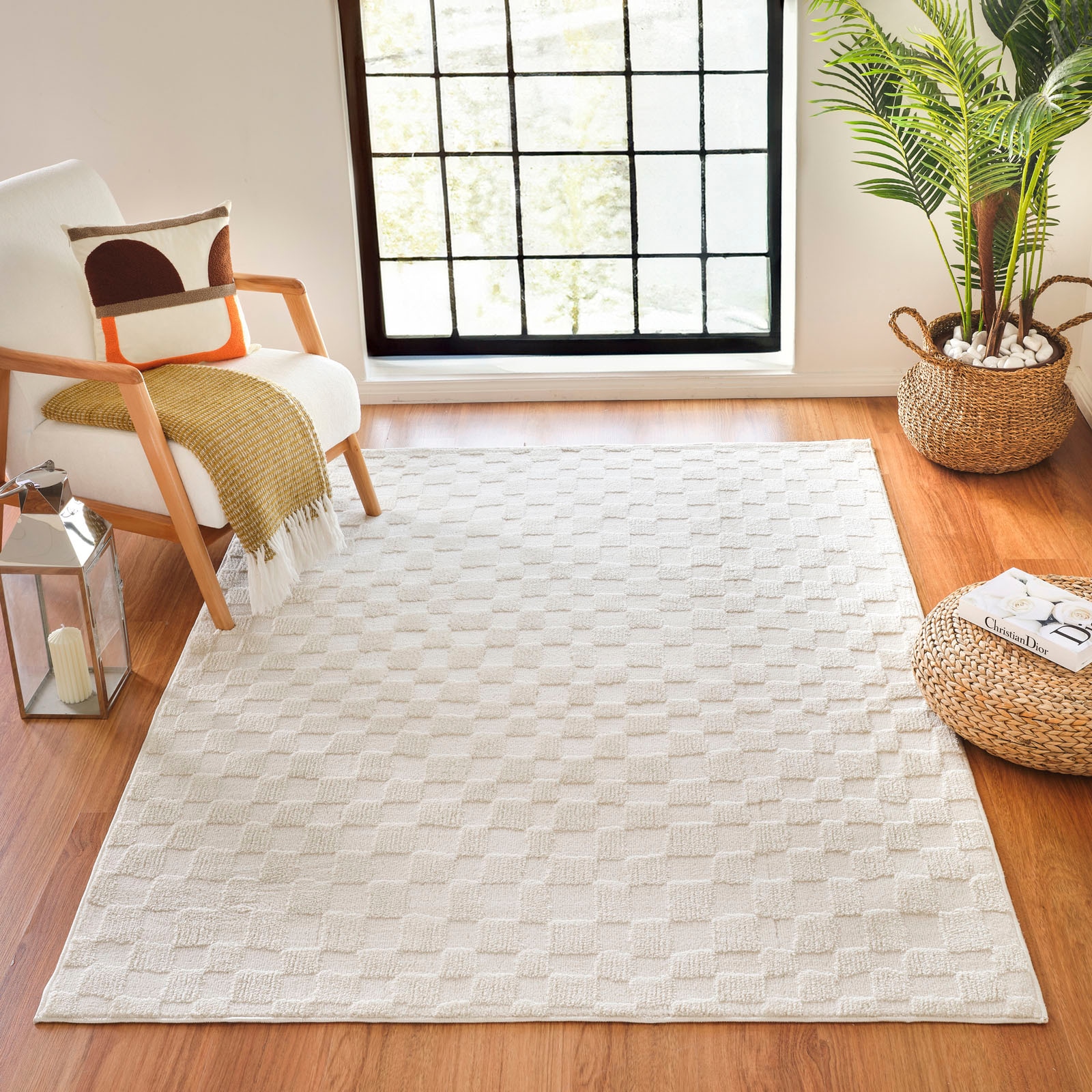 Livabliss Teppich »GIJON« rechteckig 14 mm Höhe Skandinavischer Teppich mit günstig online kaufen