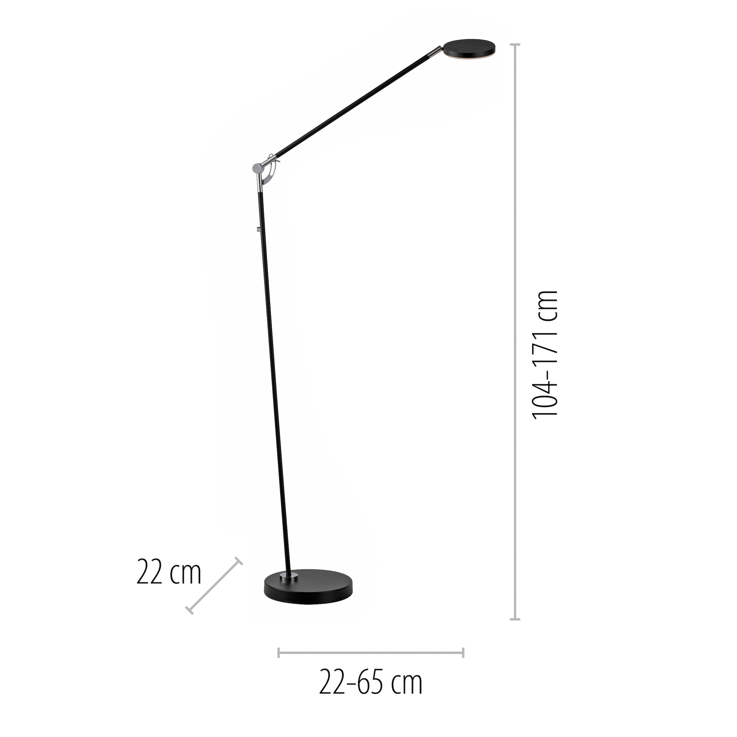 LeGer Home by Lena Gercke LED Stehlampe »LED Akku Stehleuchte SENNIA mit Ladestation« LED-Board 1 Stk. Warmweiß aufladbar, dreh- schwenkbar, Dockingstation, mobile Wohnzimmerlampe